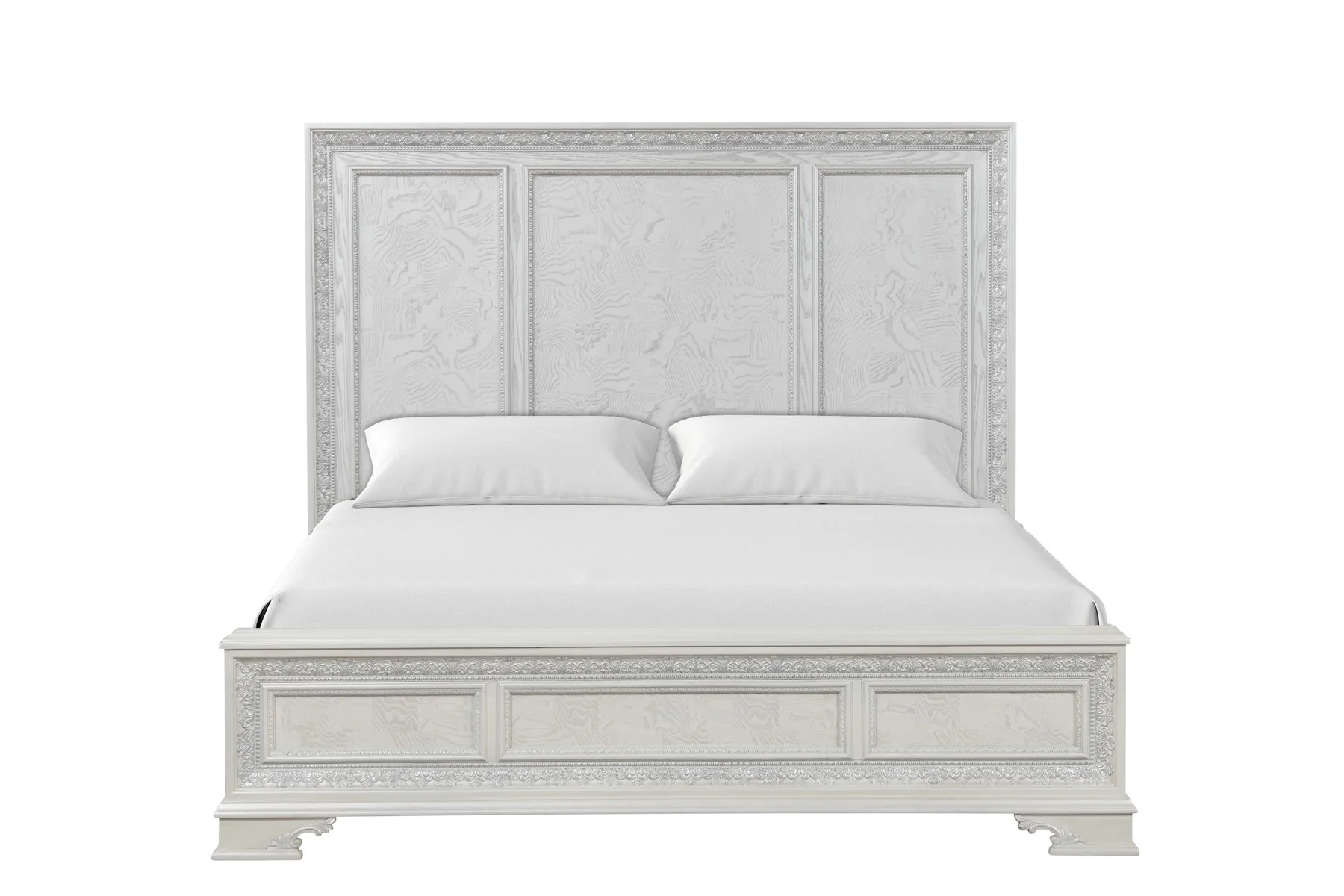 Stella Mia Queen Panel Bed, Creamy White - Image 5