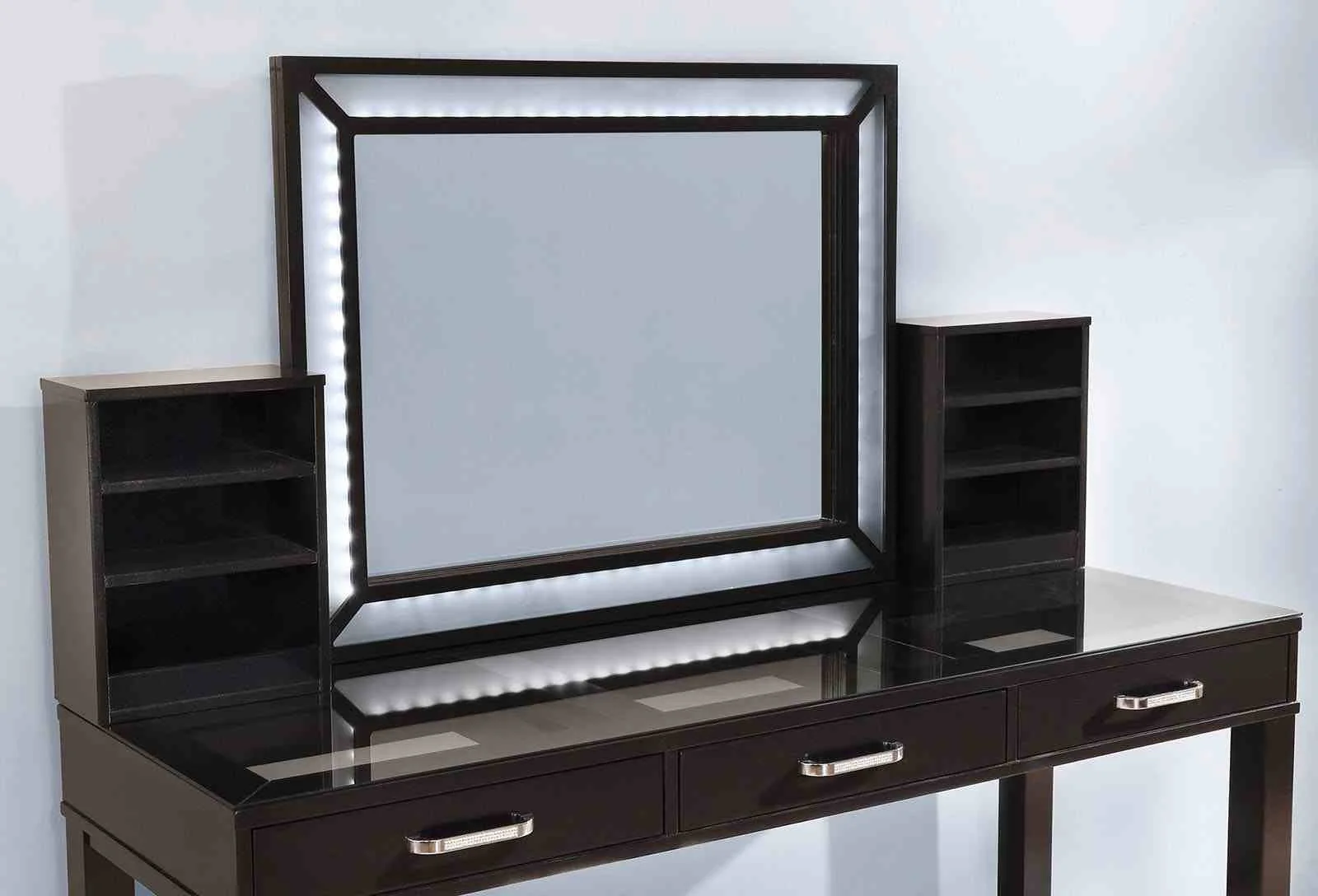 Stephanie Vanity w/ Stool, Gray - Image 3
