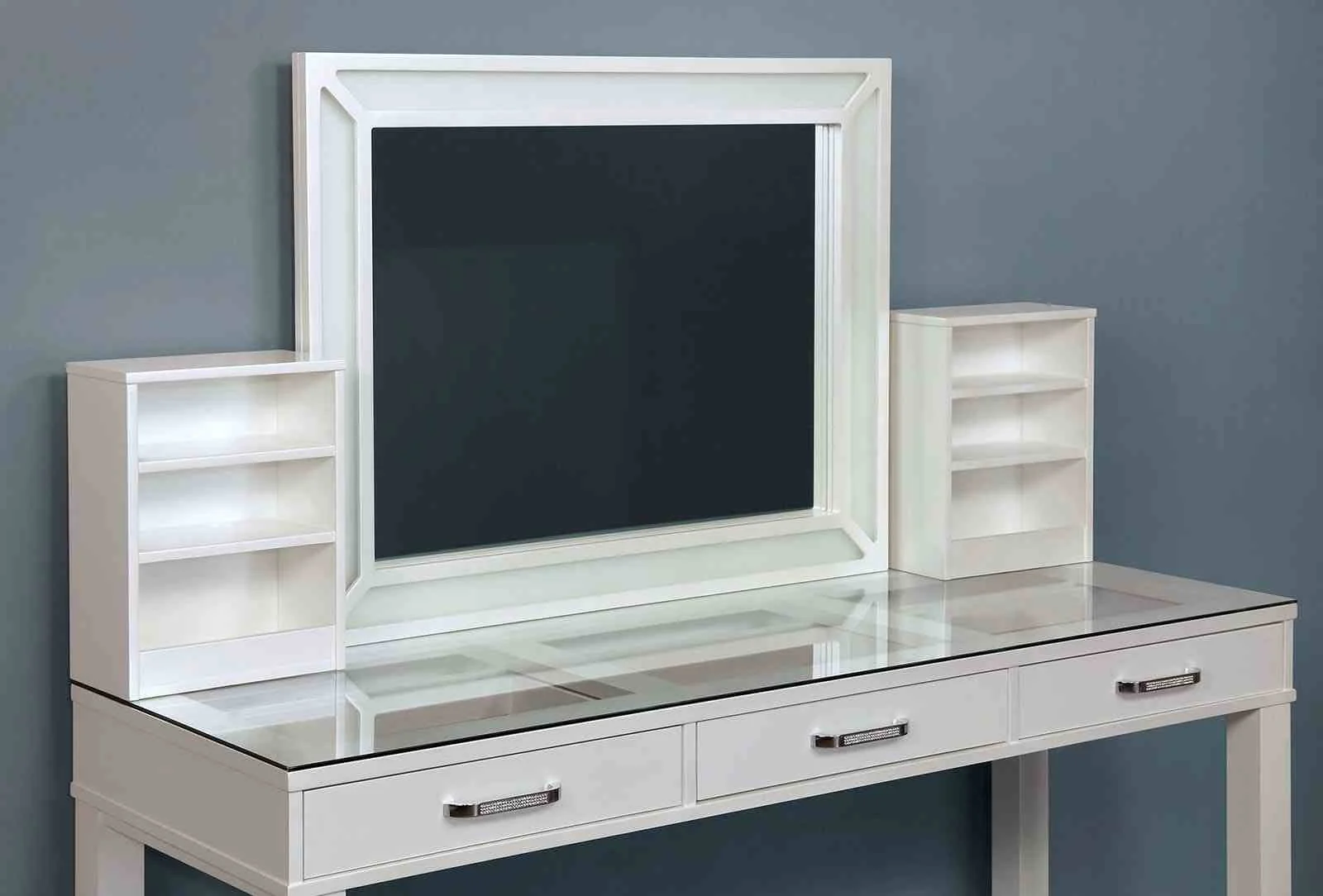 Stephanie Vanity w/ Stool, White - Image 3