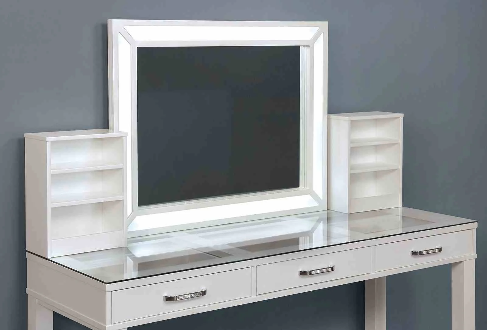Stephanie Vanity w/ Stool, White - Image 4