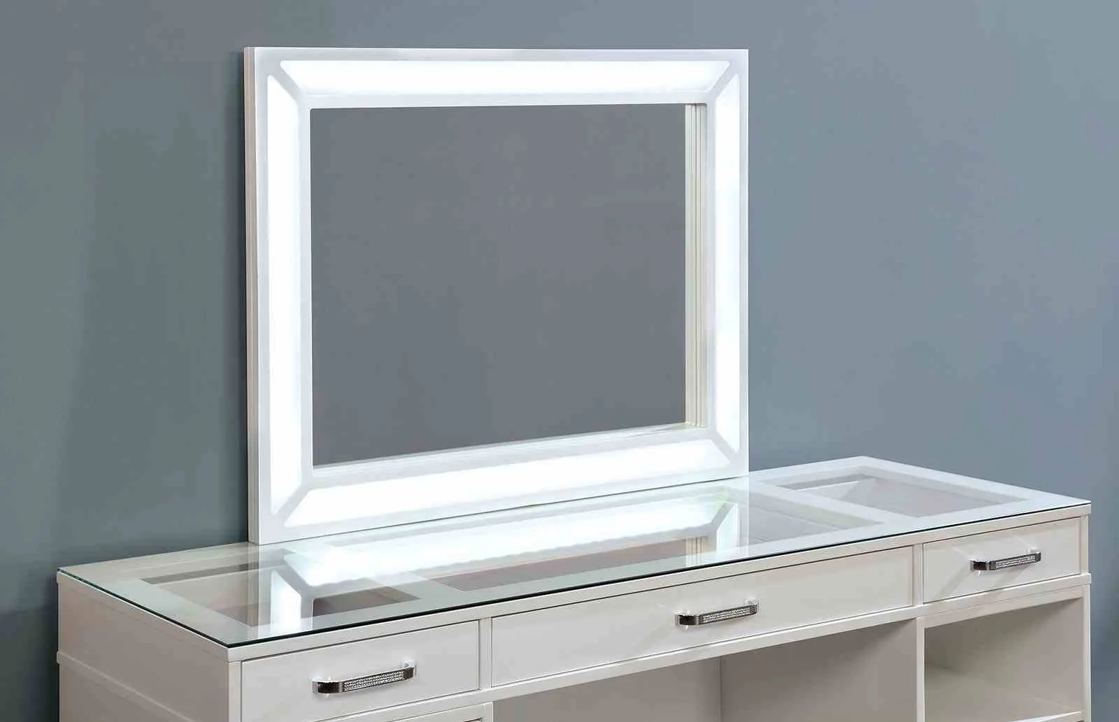 Stephanie Vanity w/ Stool, White - Image 6