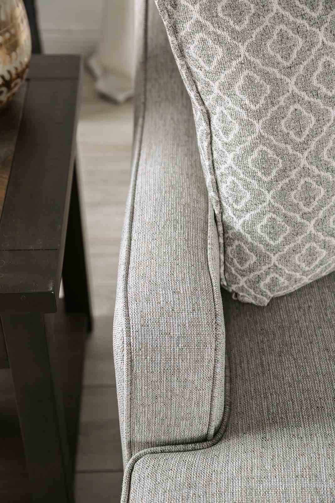Stephney Sofa, Gray/Gold - Image 9