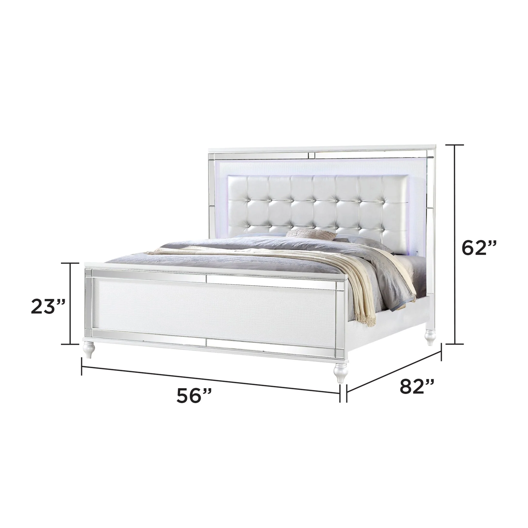 Sterling Full Bed White - Image 4