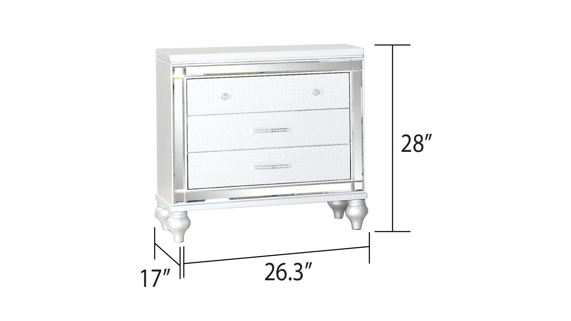 Sterling Nightstand White - Image 2