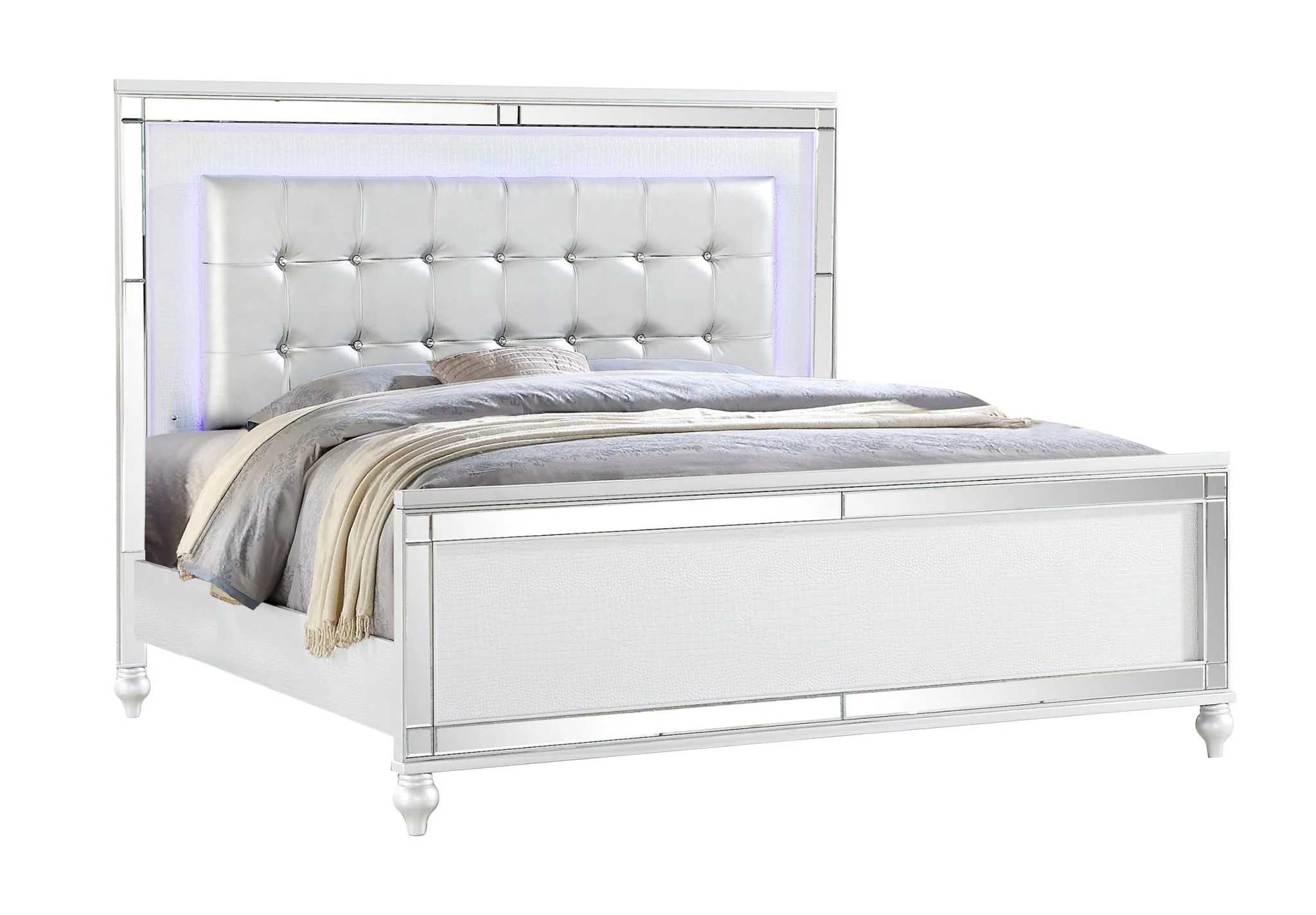 Sterling Queen Bed White - Image 2