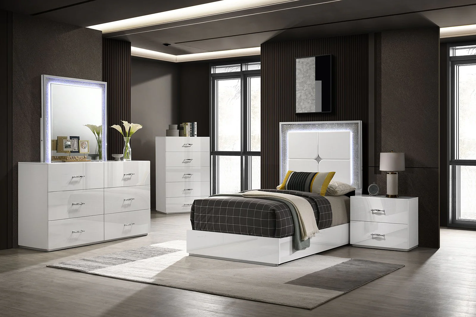 Stoholm Twin Bed, White - Image 2