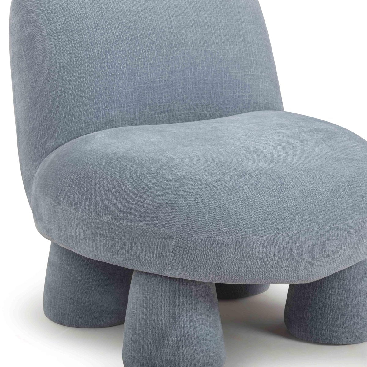 Stomp Blue Upcycled Chenille Accent Chair - Image 5