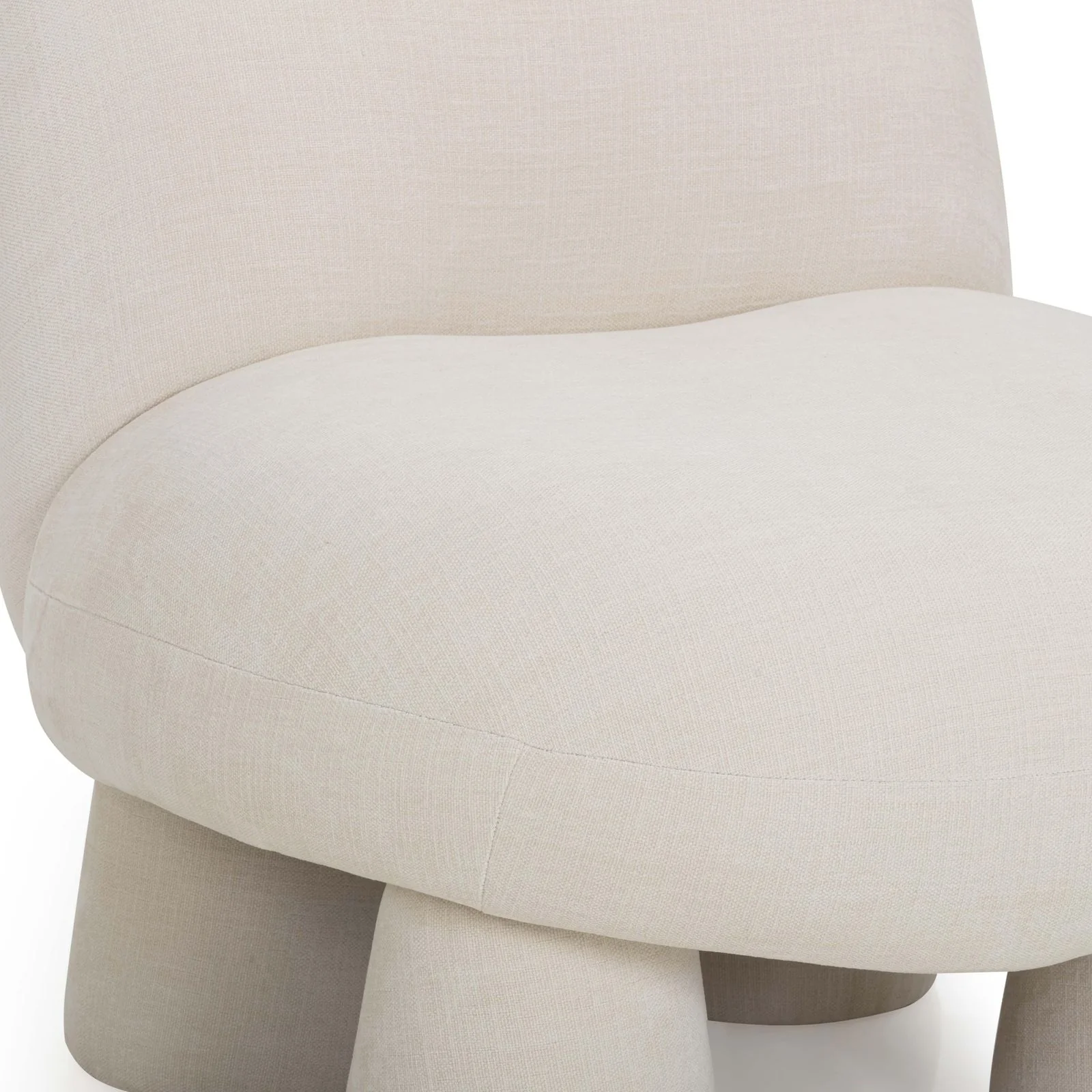Stomp Cream Upcycled Chenille Accent Chair - Image 5