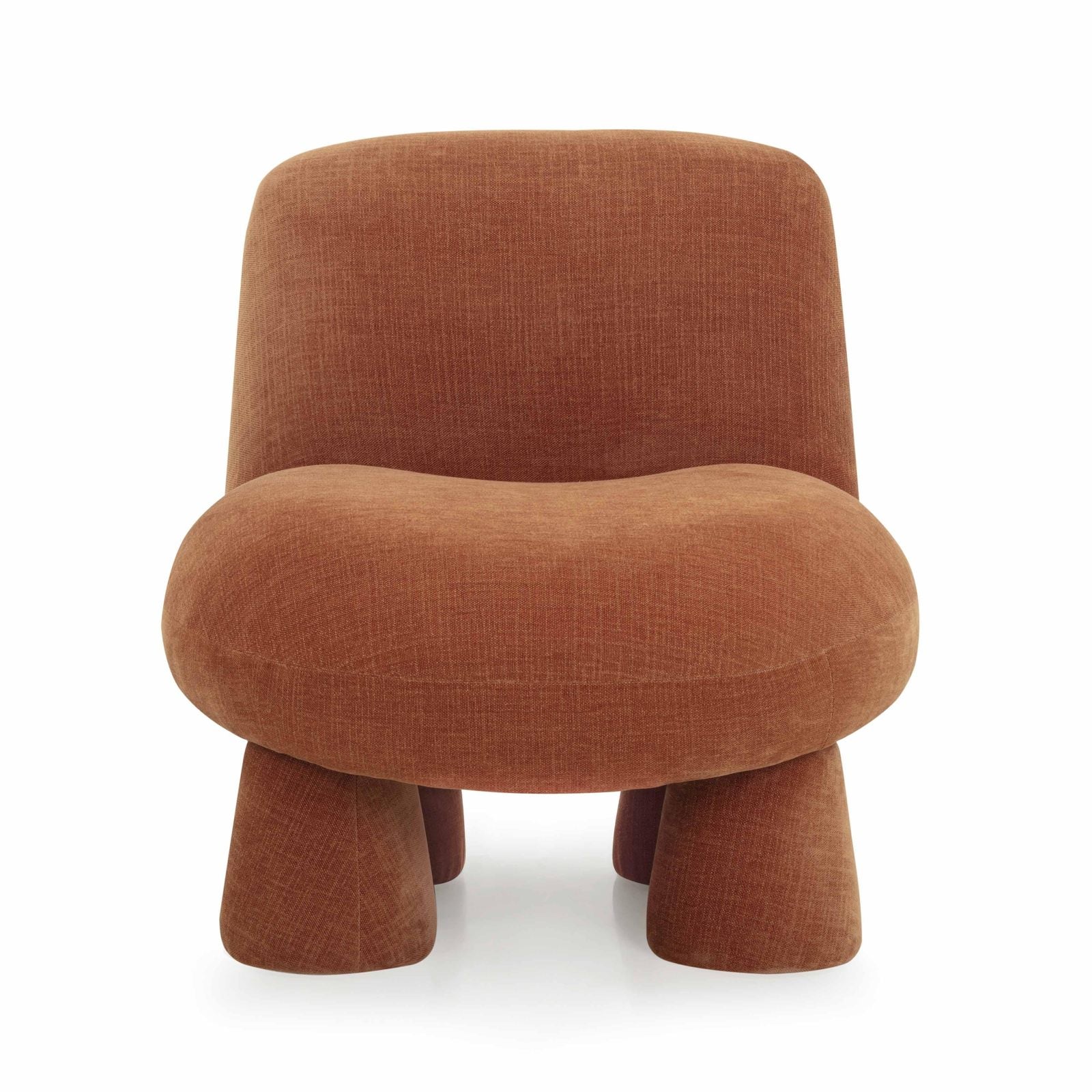 Stomp Rust Upcycled Chenille Accent Chair - Image 2