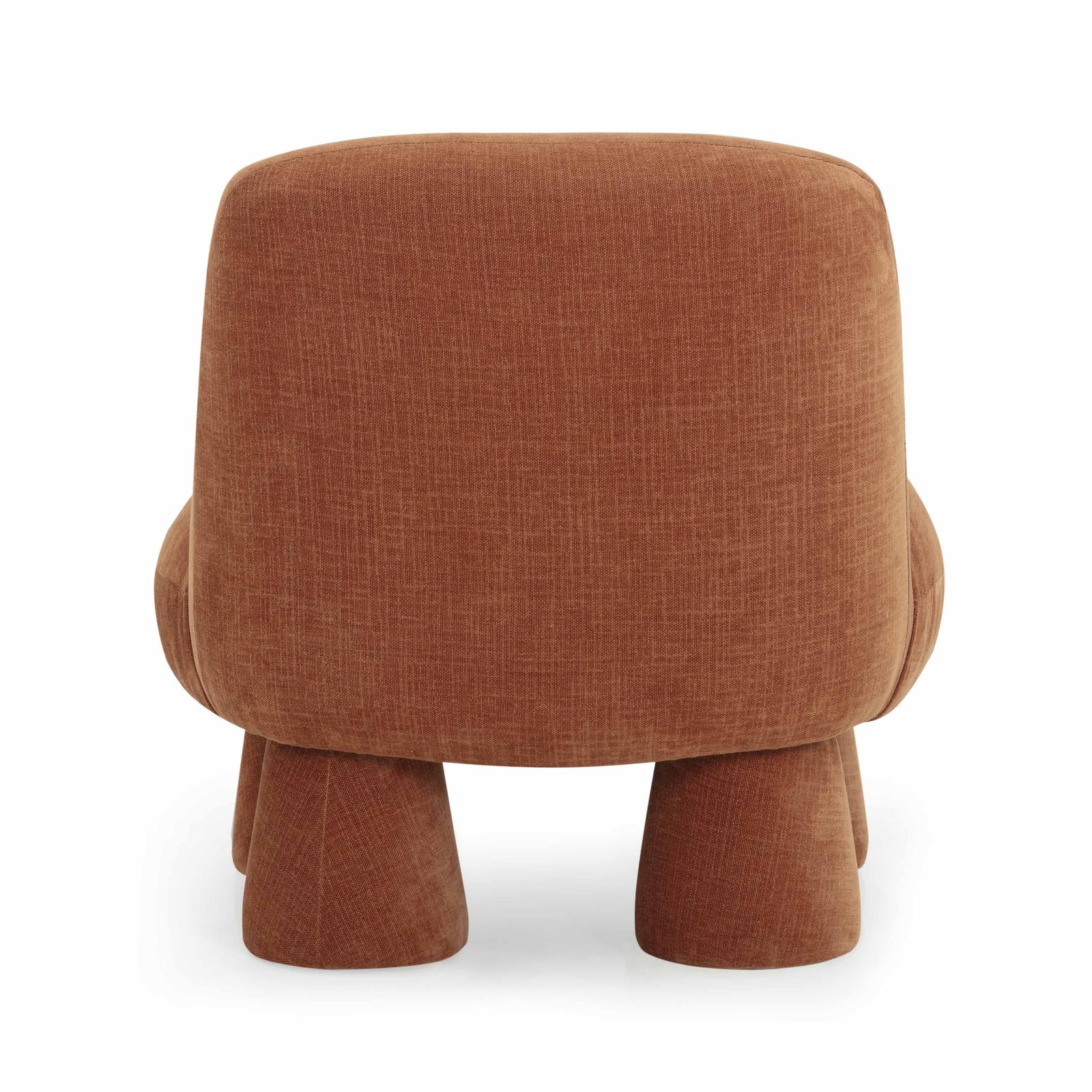 Stomp Rust Upcycled Chenille Accent Chair - Image 4