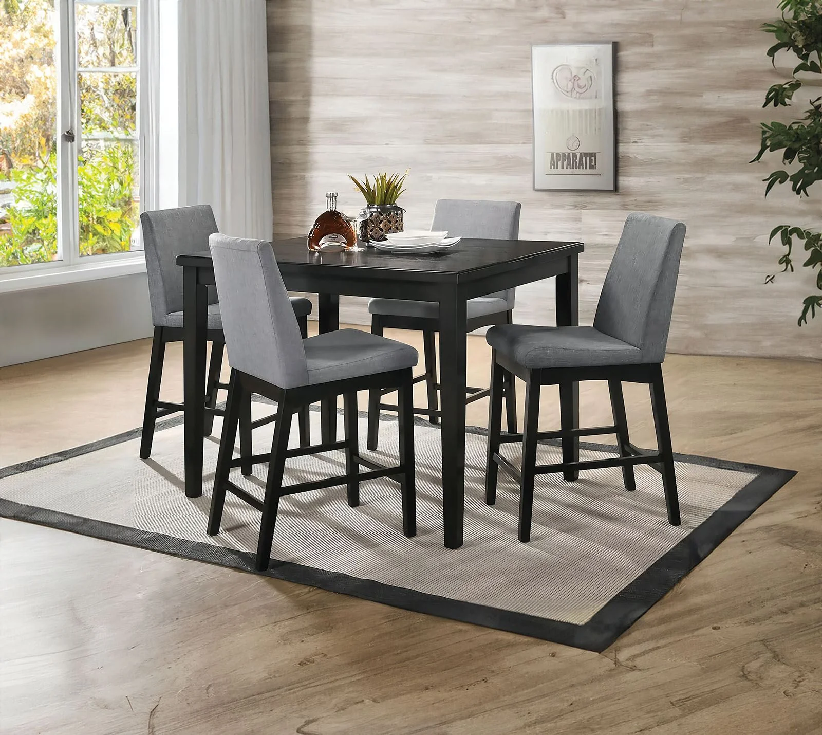 Strom Counter Ht. Chair, Dark Walnut - Image 2