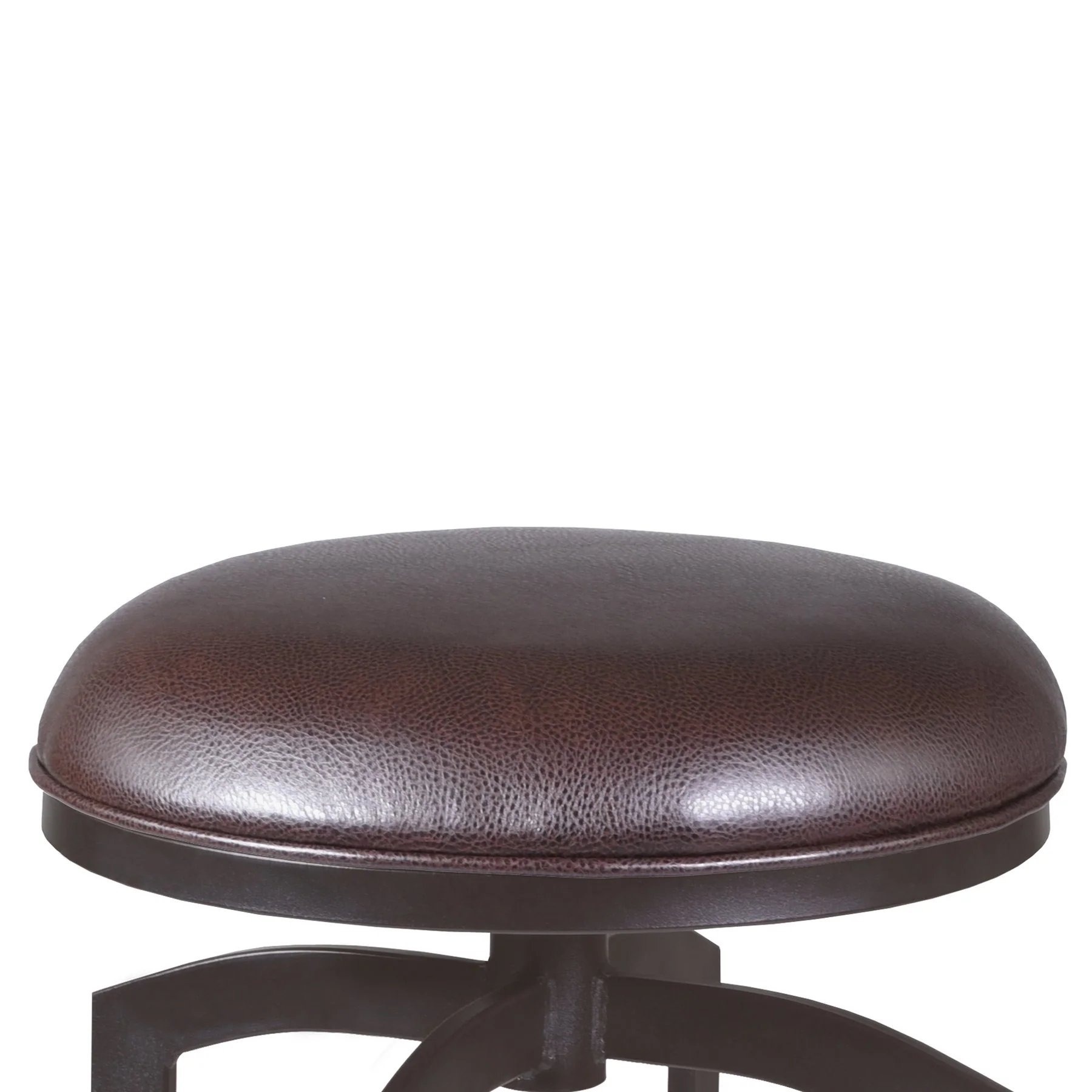 Studio 26" Counter Height Barstool in Auburn Bay finish with Brown Faux Leather - Image 2