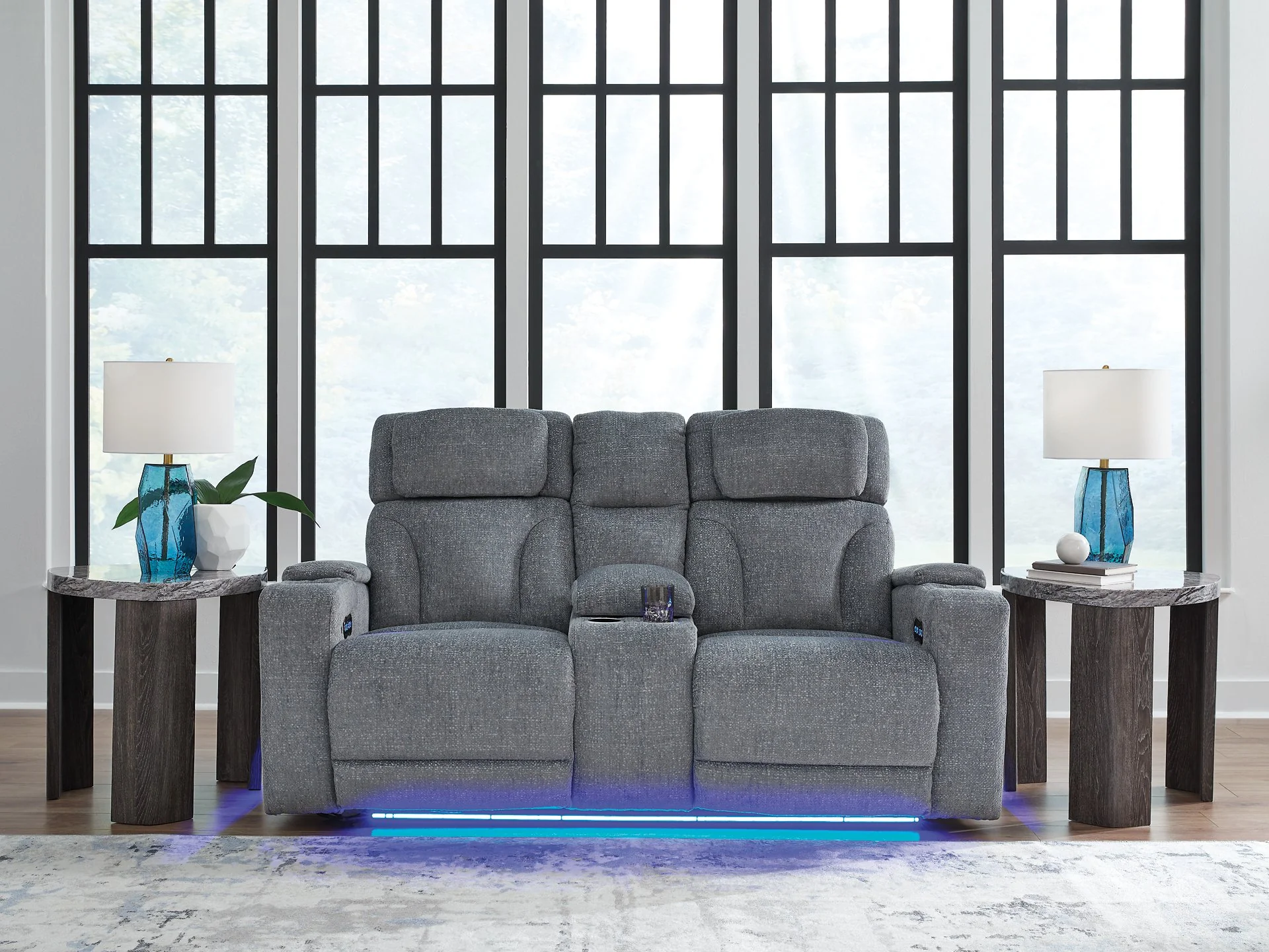 Studio Cave Power Reclining Loveseat with Console - Image 2