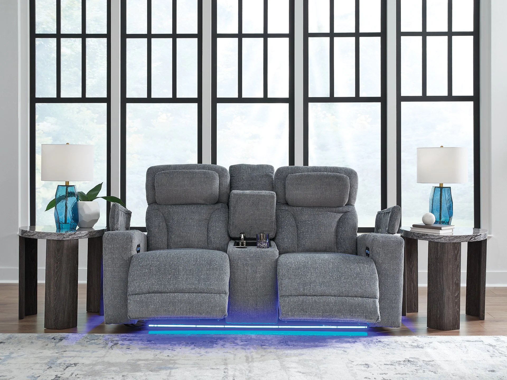 Studio Cave Power Reclining Loveseat with Console - Image 9