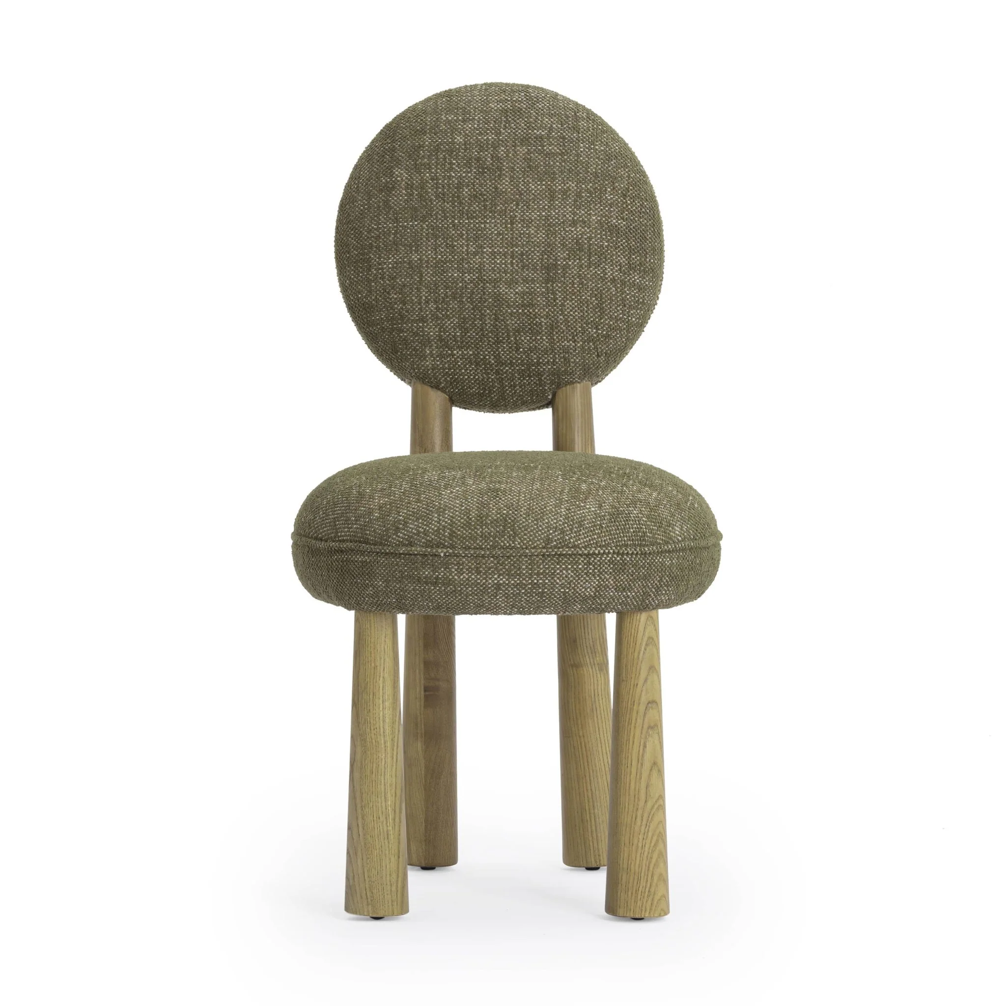 Sulley Olive Green Perfomance Basketweave Dining Chair - Image 3