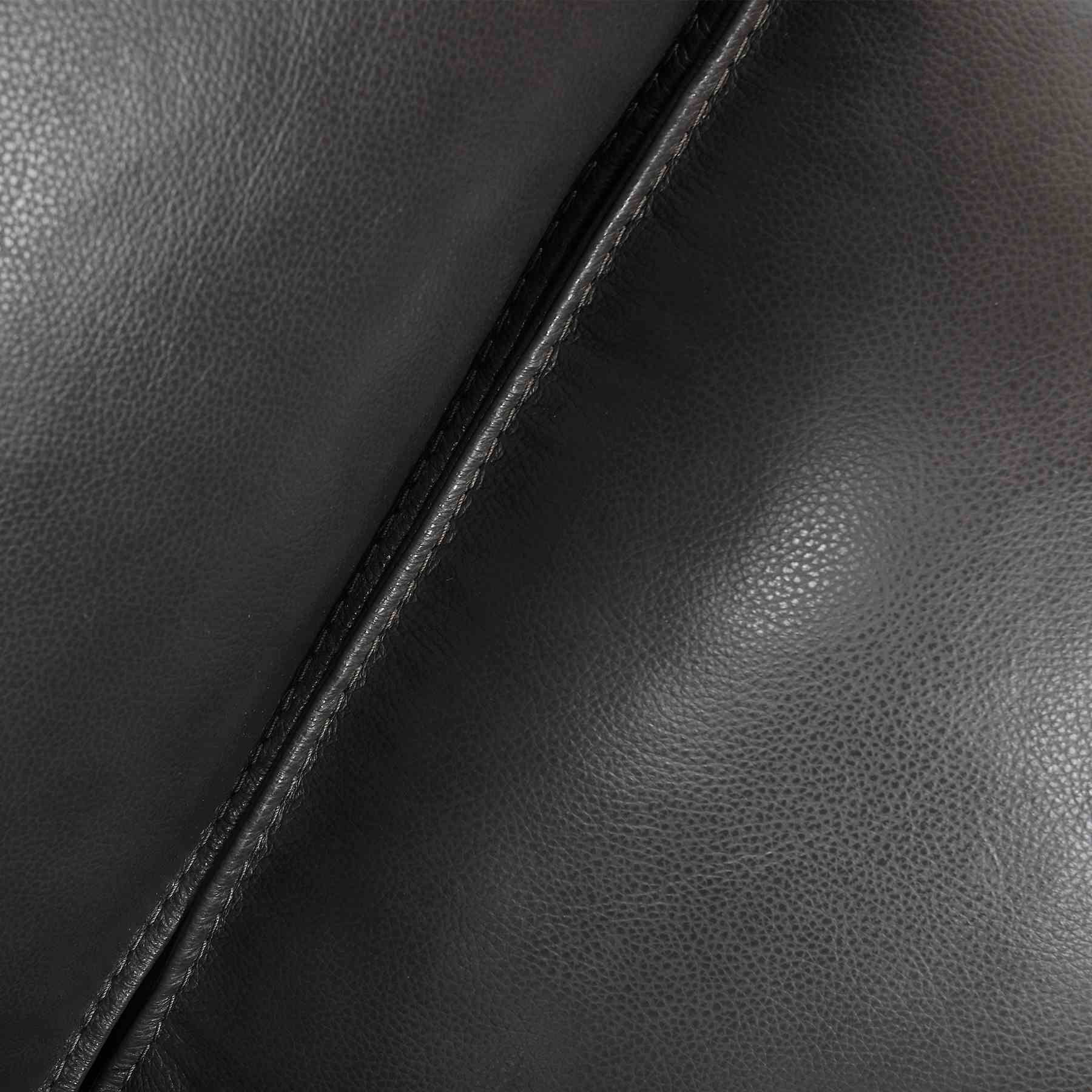 Summit 3 Piece Pewter Leather Sectional Sofa - Image 7