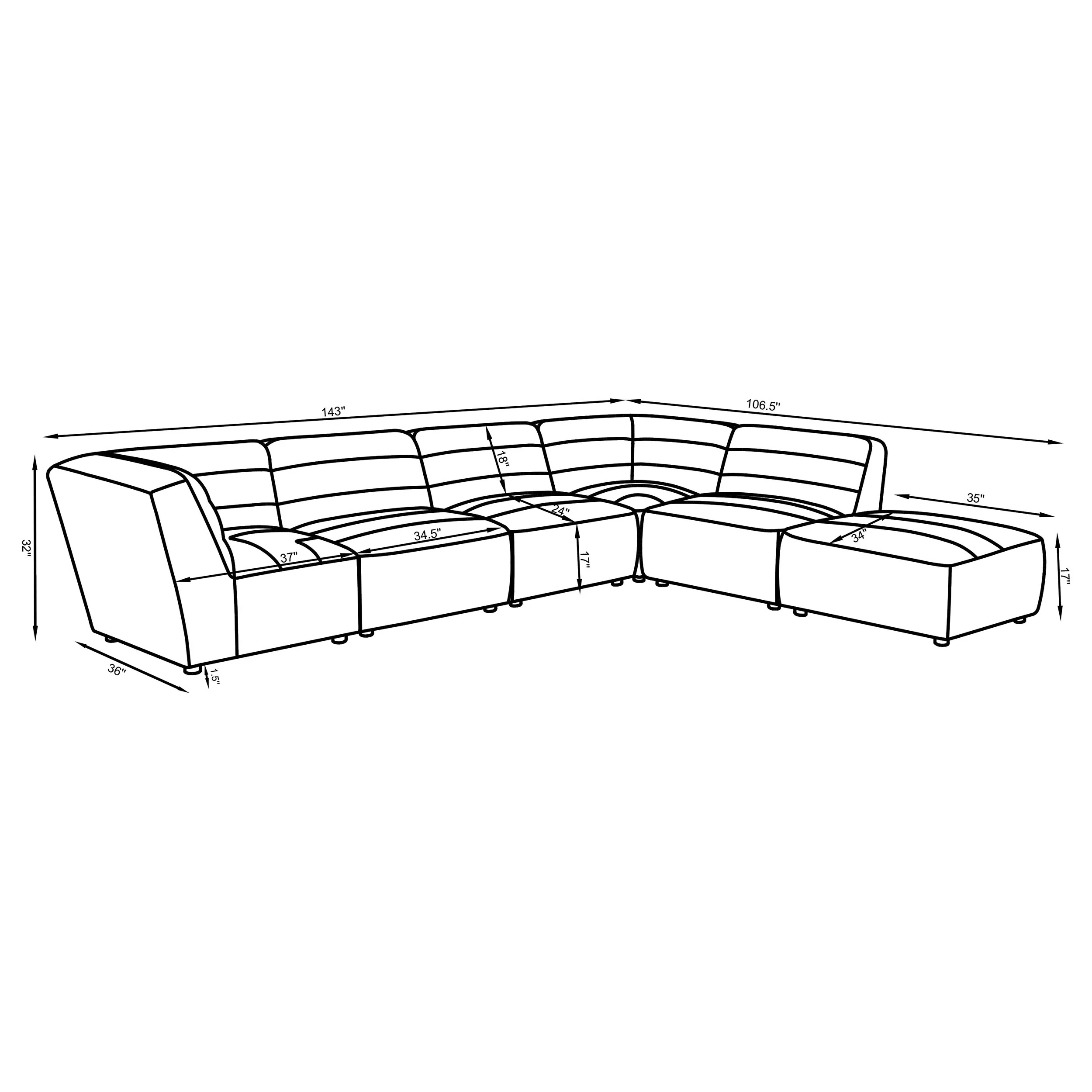 Sunny Modular Sectional Sofa - Image 27