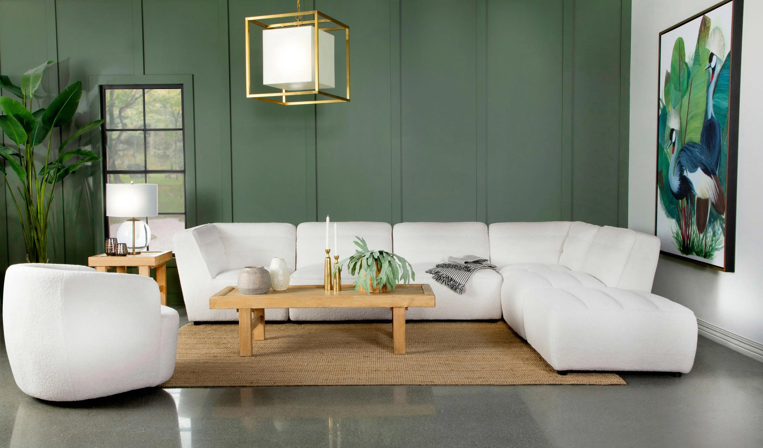 Sunny Upholstered Corner Chair - Image 28