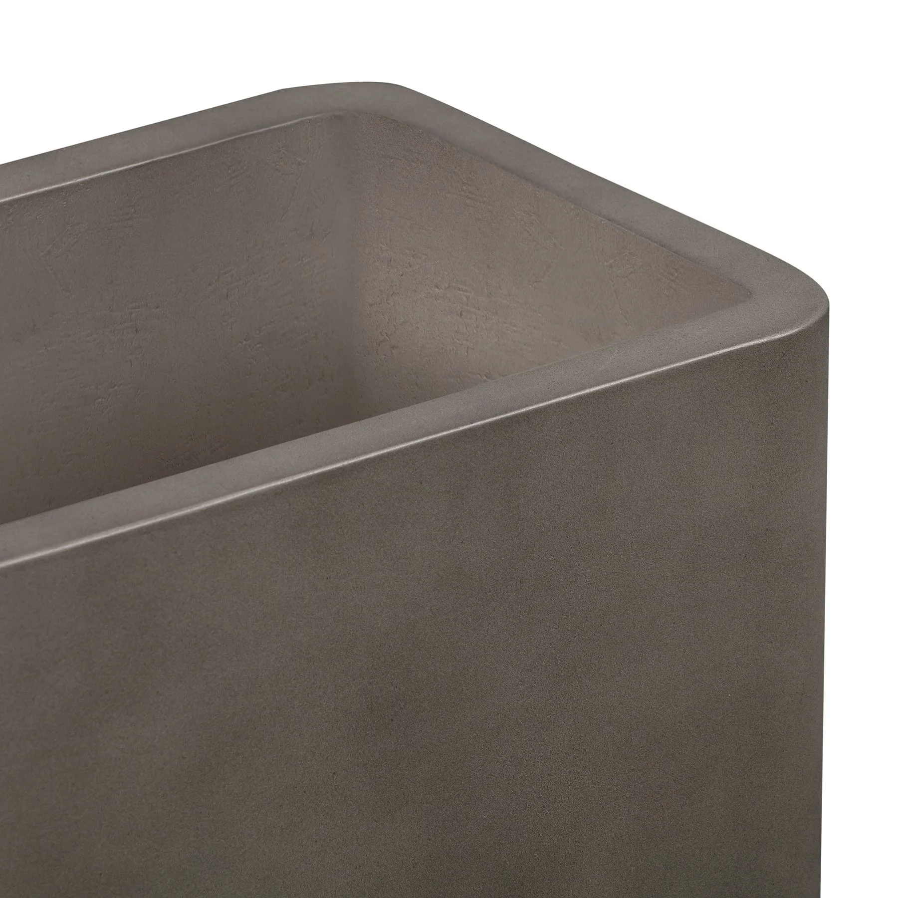 Sunstone Indoor or Outdoor Planter in Gray Concrete - Image 3