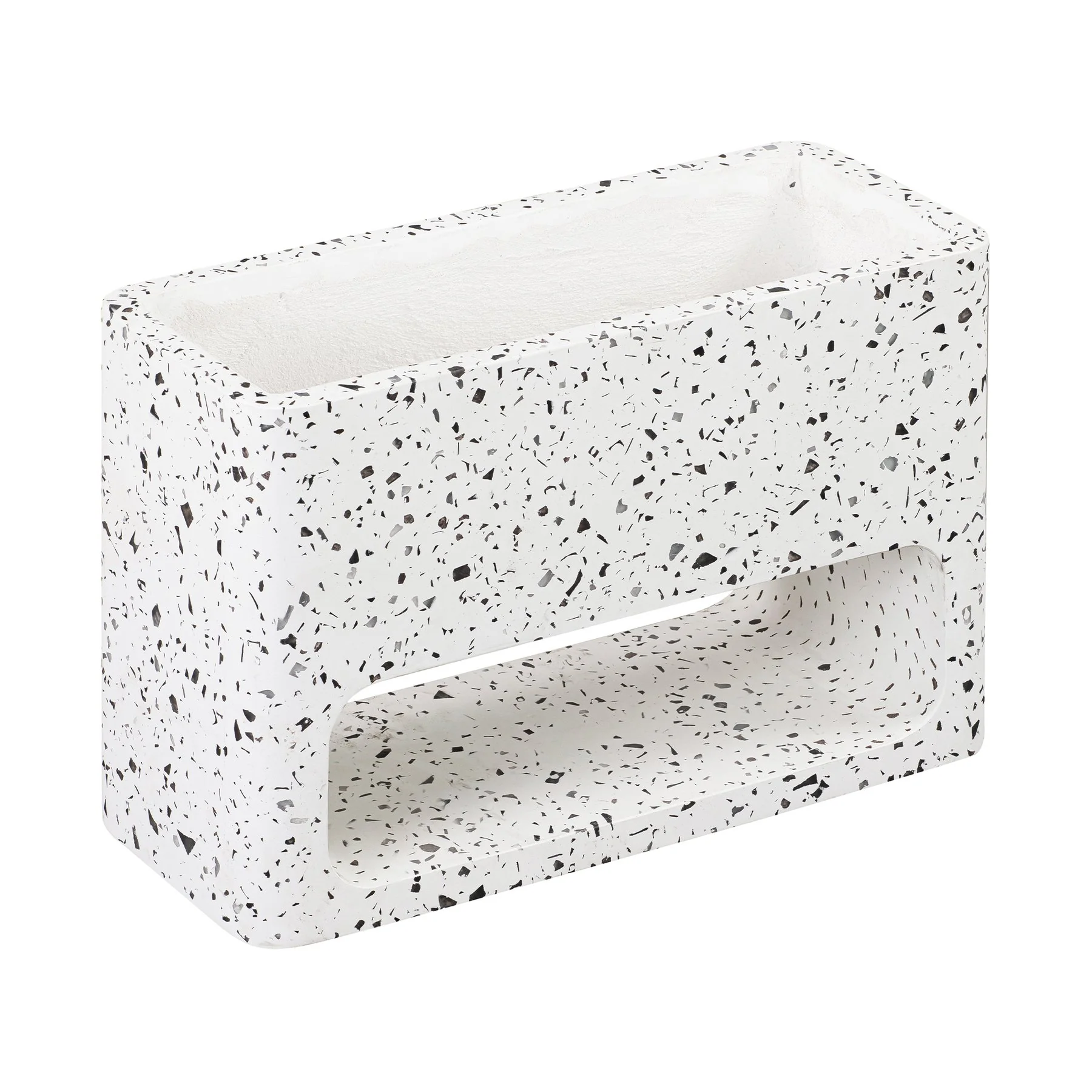 Sunstone Indoor or Outdoor Planter in Terrazzo Concrete - Image 2