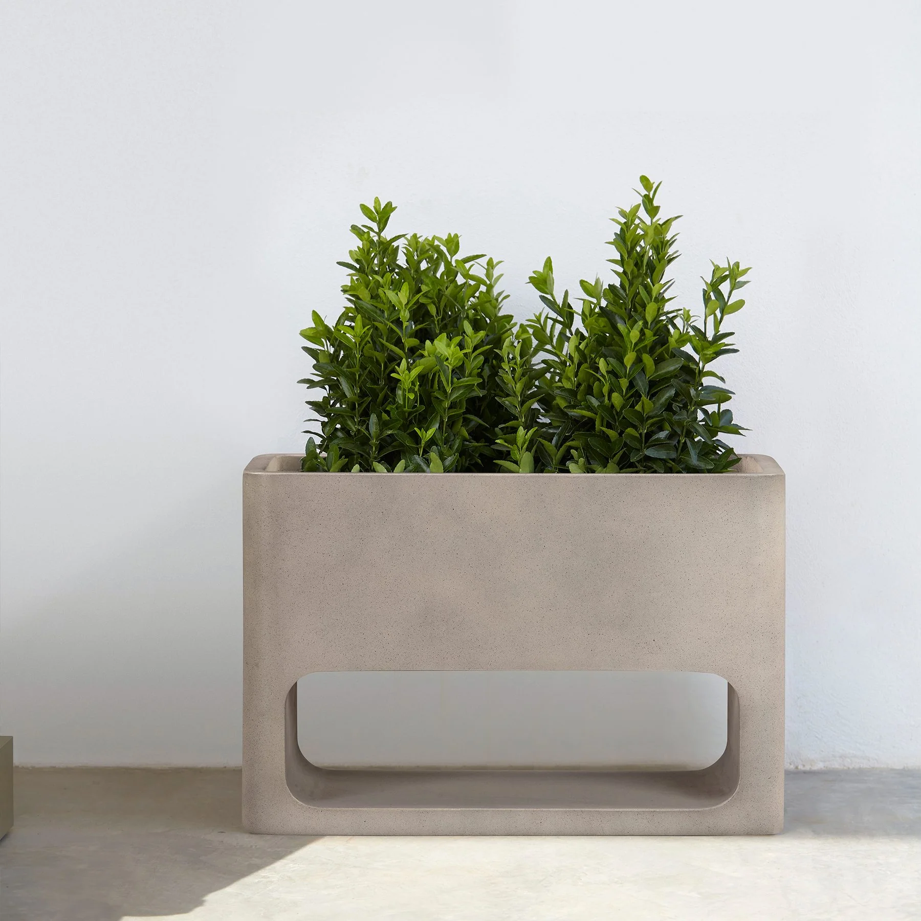 Sunstone Indoor or Outdoor Planter in White Concrete - Image 8