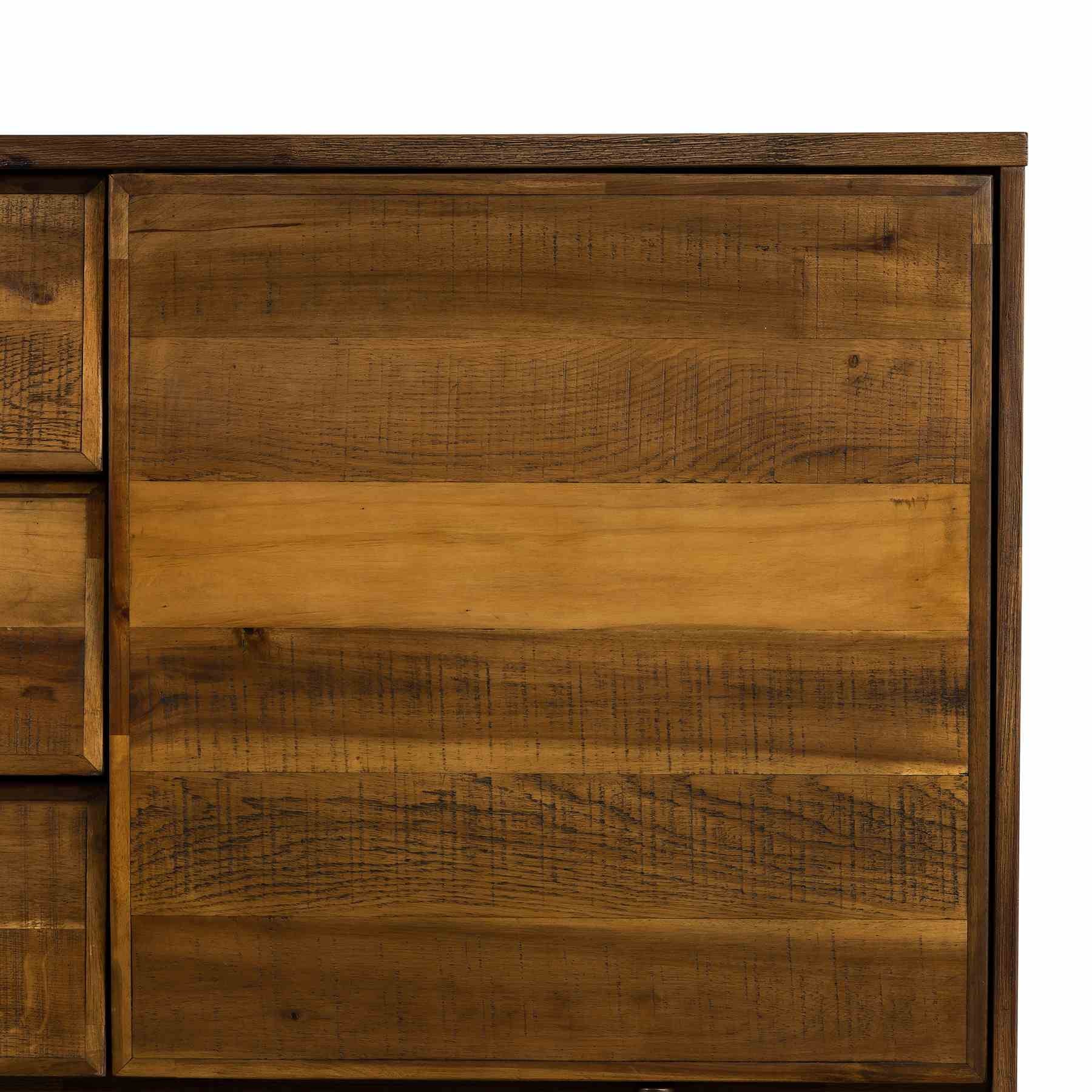 Superb Rustic Oak Buffet Cabinet - Image 6