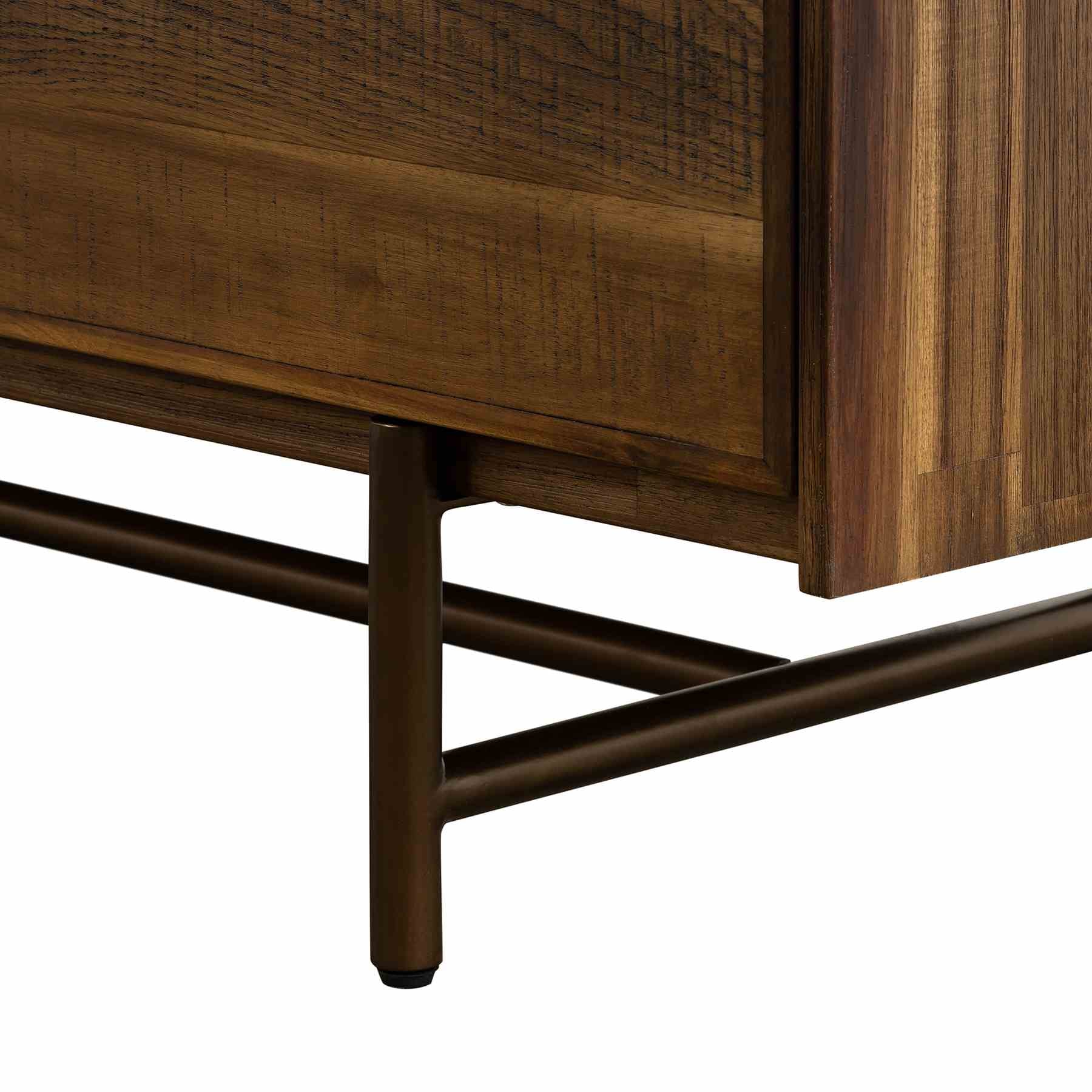 Superb Rustic Oak Buffet Cabinet - Image 7