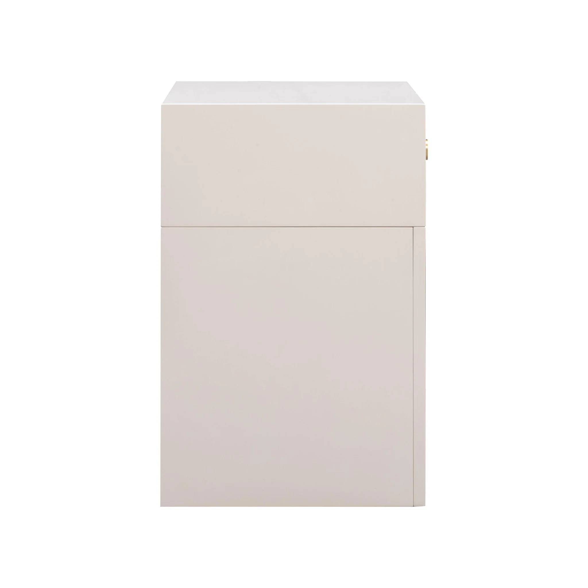 Suzie Cream & Rattan Nightstand - Image 4