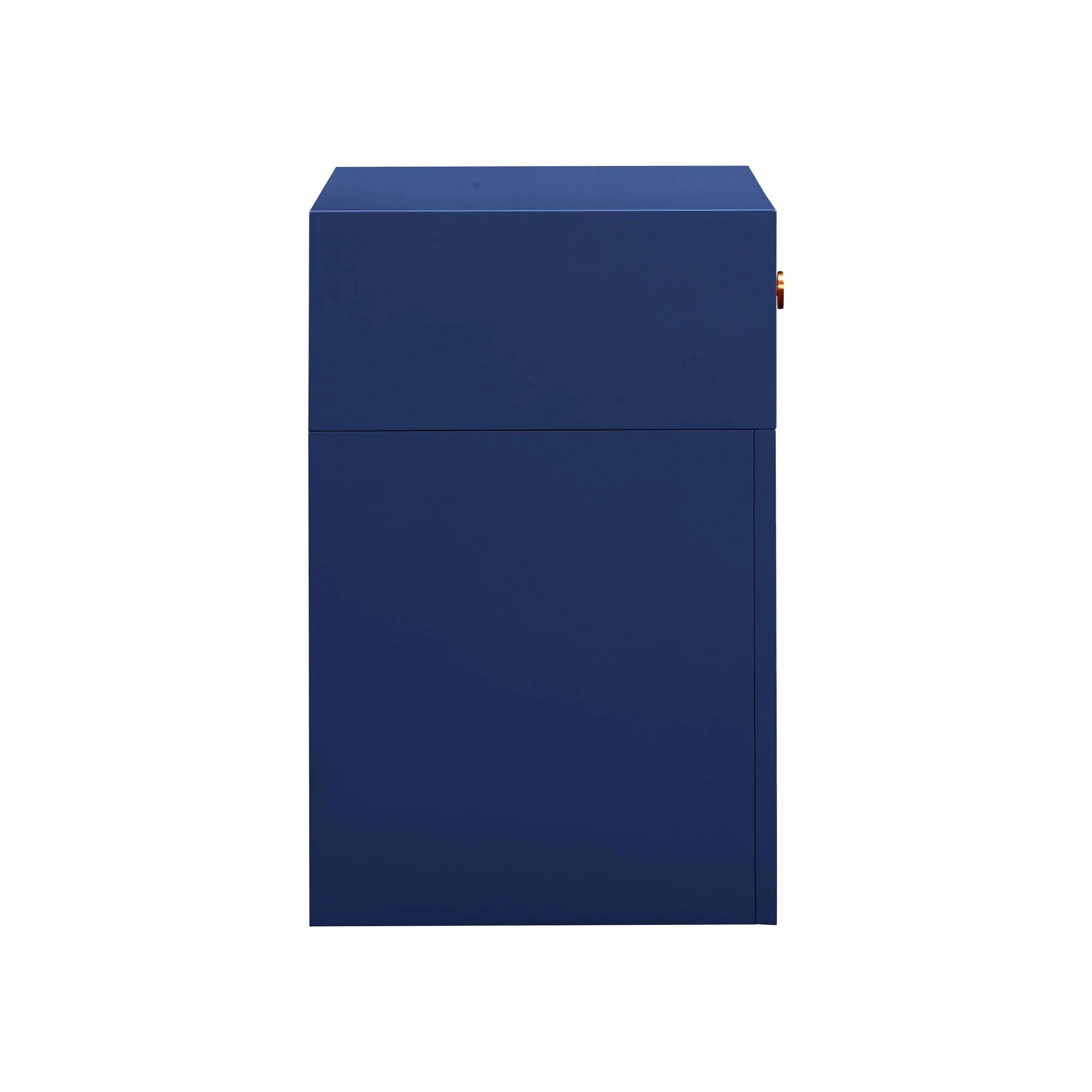 Suzie Navy & Rattan Nightstand - Image 4