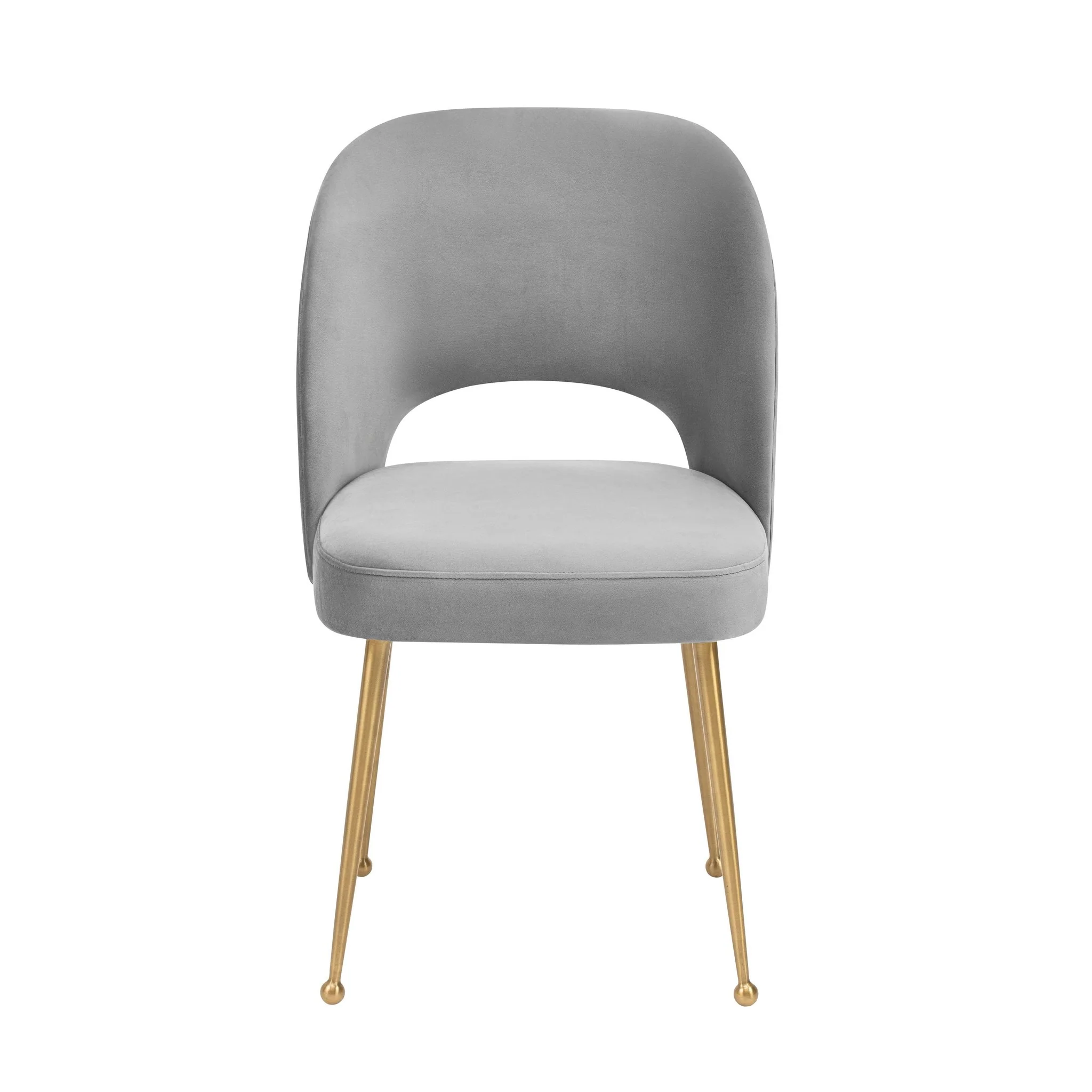 Swell Light Grey Velvet Chair - Image 3