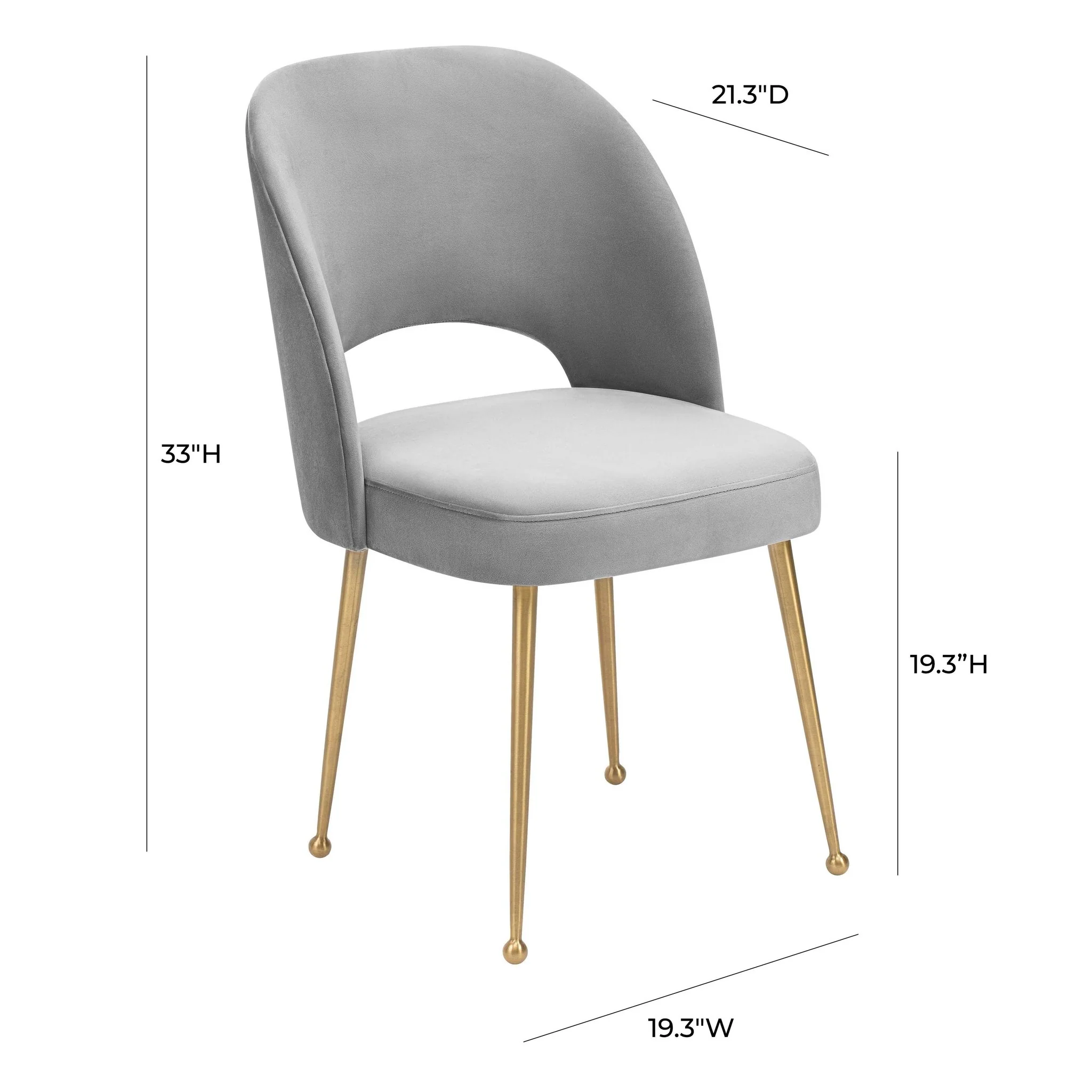 Swell Light Grey Velvet Chair - Image 6