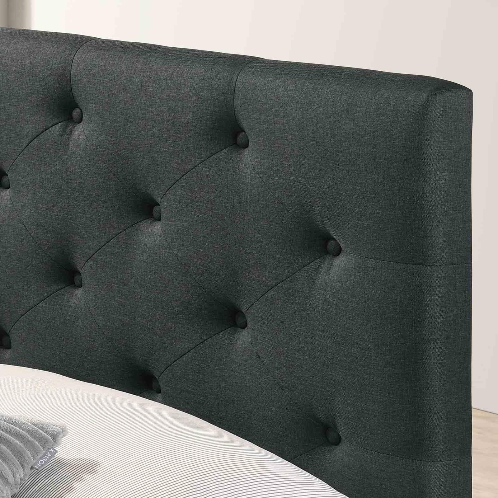 Sybella Cal.King Bed, Dark Gray - Image 2