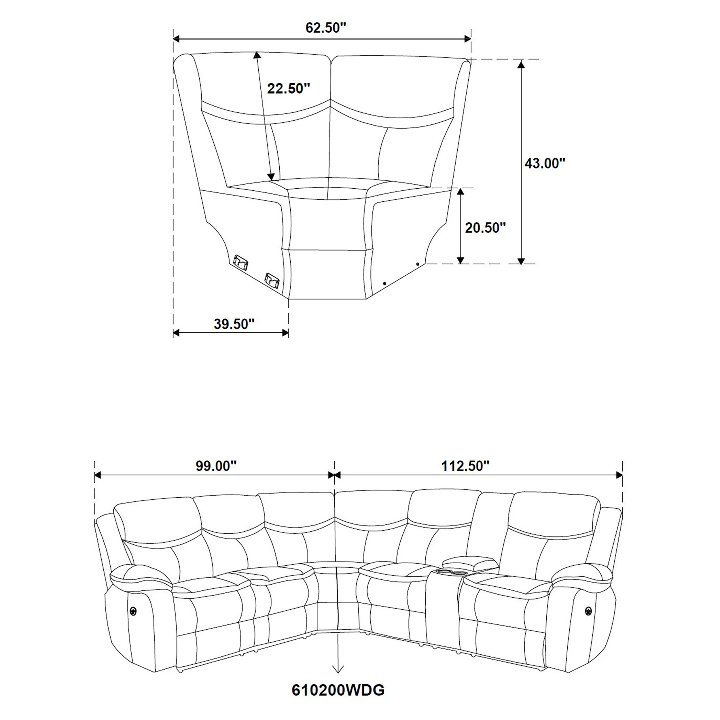 Sycamore Power Reclining Sectional Sofa - Image 25