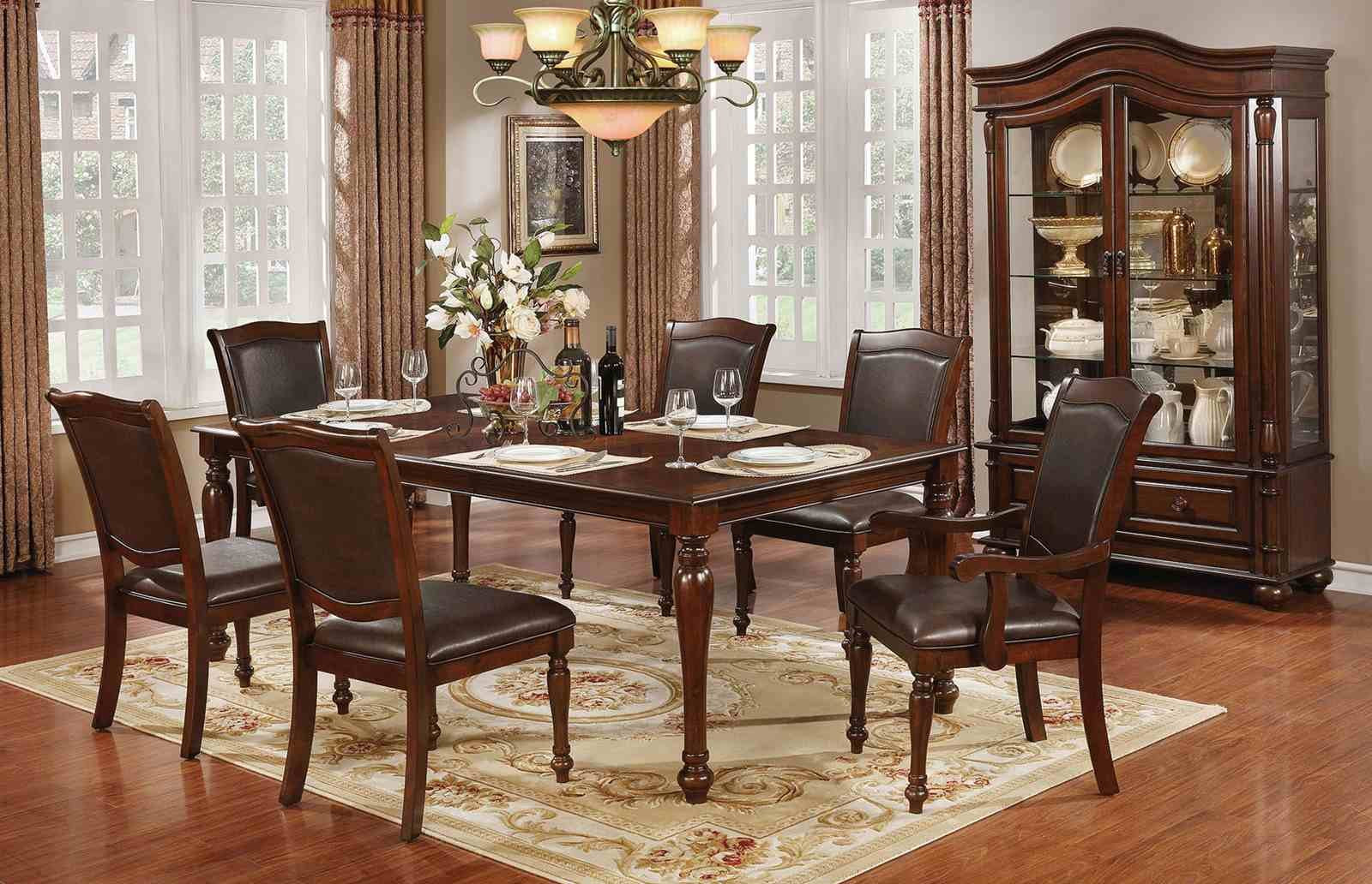 Sylvana 7 Pc. Dining Table Set (2AC+4SC) - Image 2