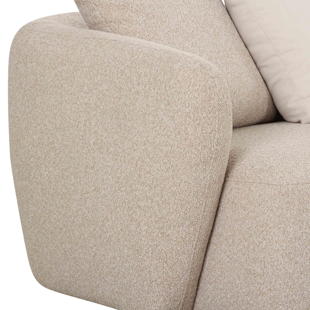 Sylvie Cream Boucle 4-Piece Left Chaise Sectional - Image 5