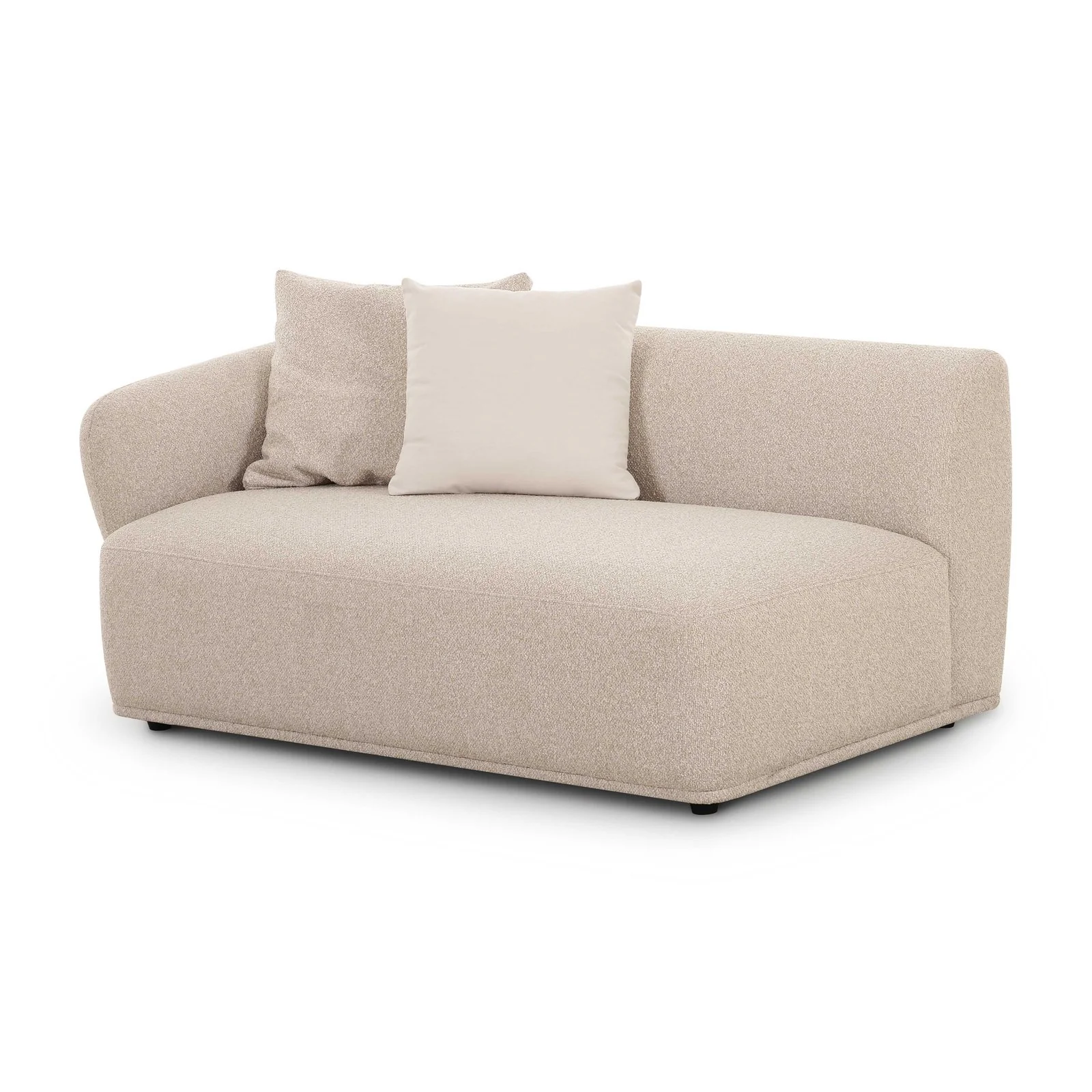 Sylvie Cream Boucle Left Arm 2-Seater Loveseat - Image 2