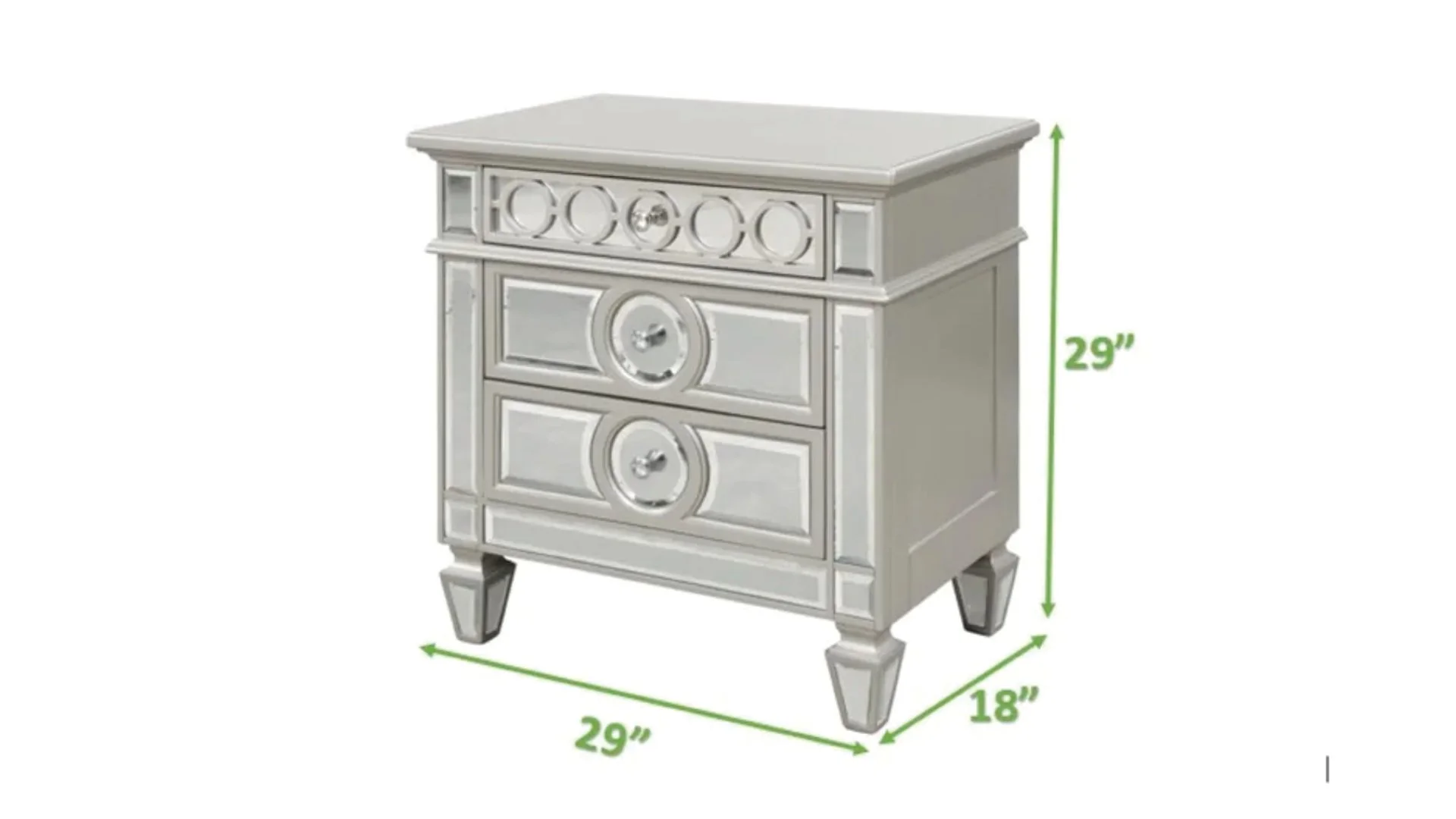 Symphony 4 Pc king Bed Silver - Image 13