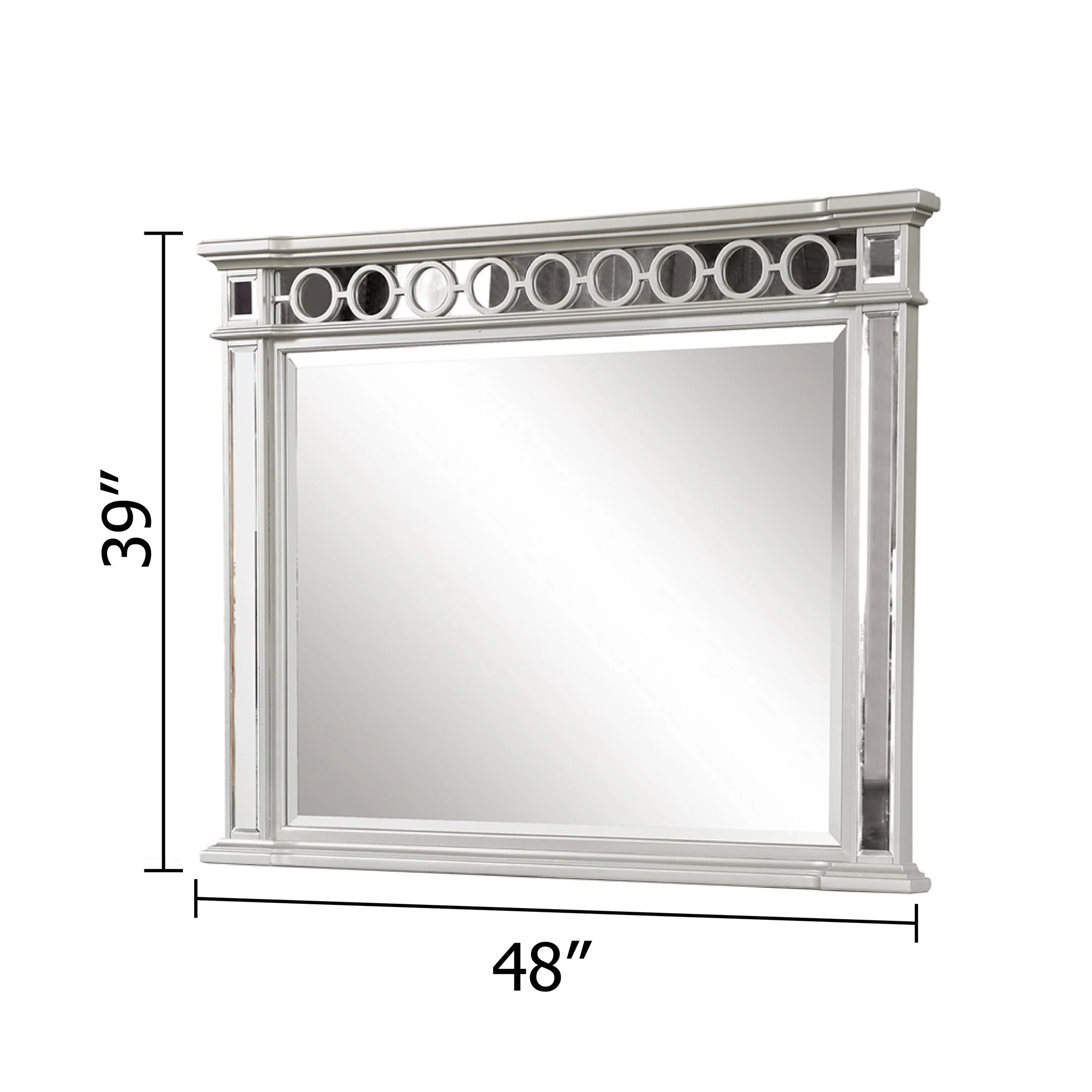 Symphony 4 Pc king Bed Silver - Image 9