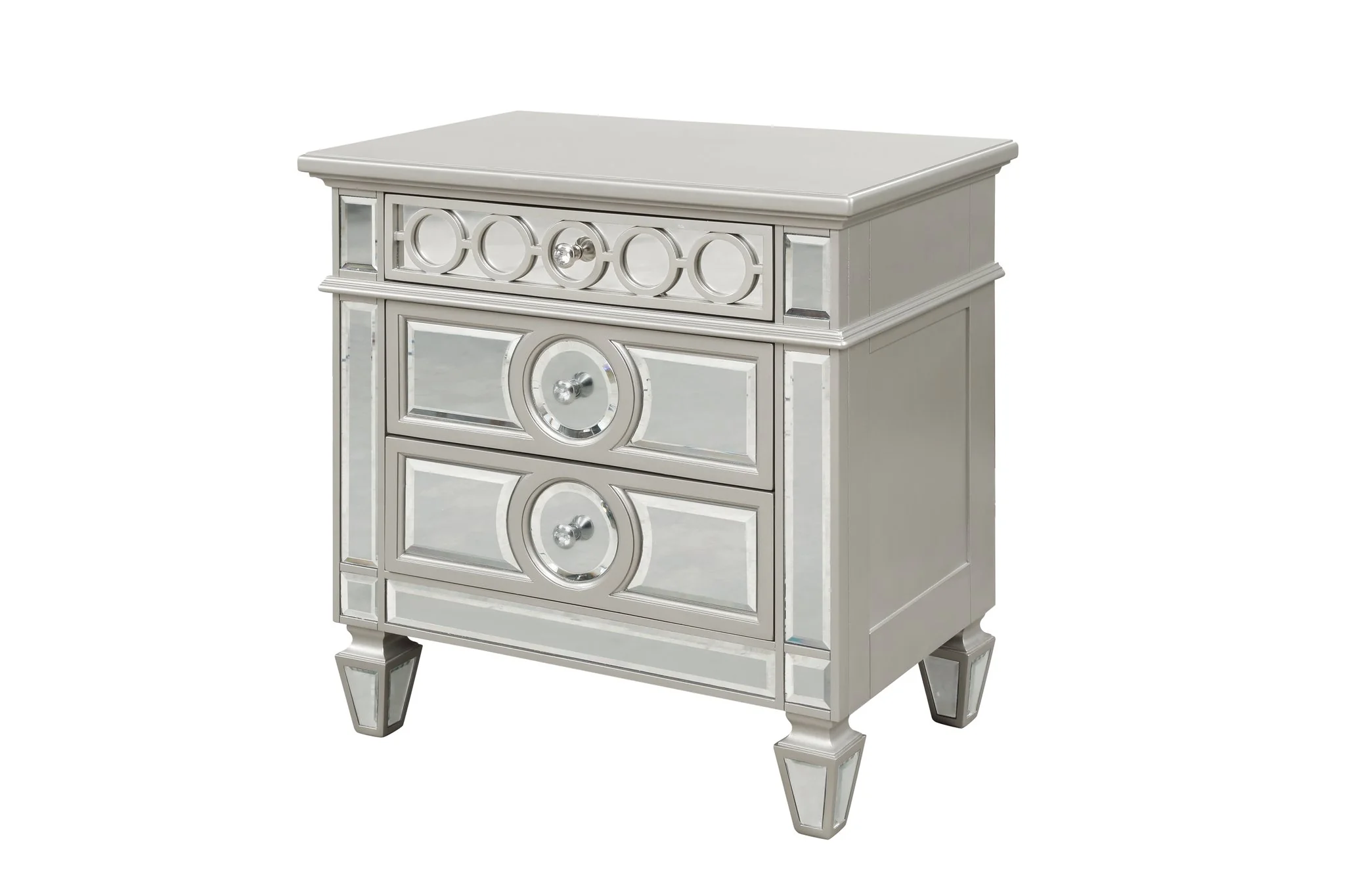 Symphony 4 Pc Queen Bed Silver - Image 16
