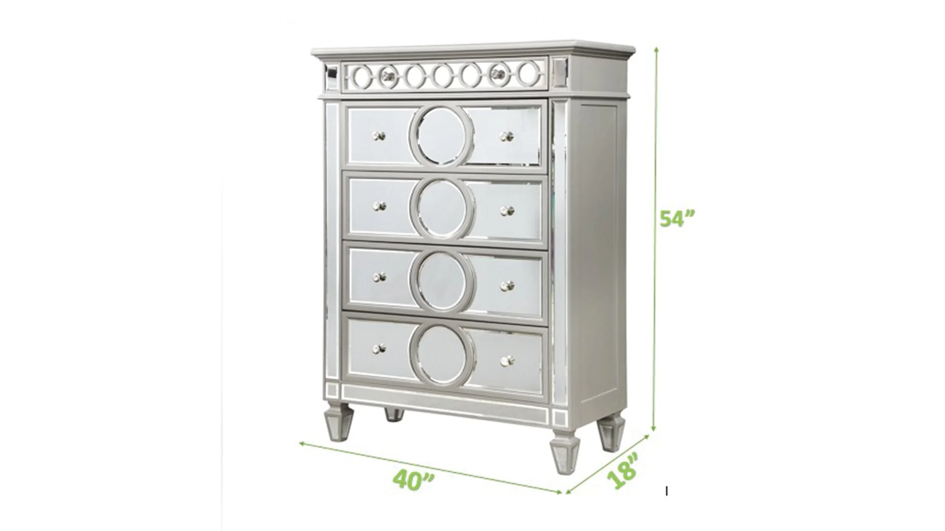 Symphony 5 Pc king Bed Silver - Image 19