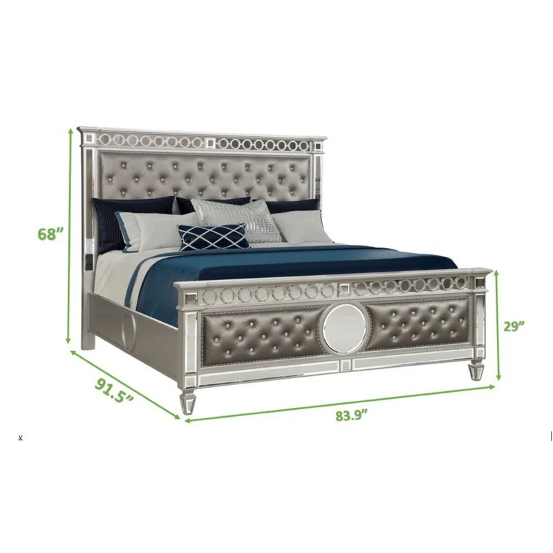 Symphony King Bed Silver - Image 7