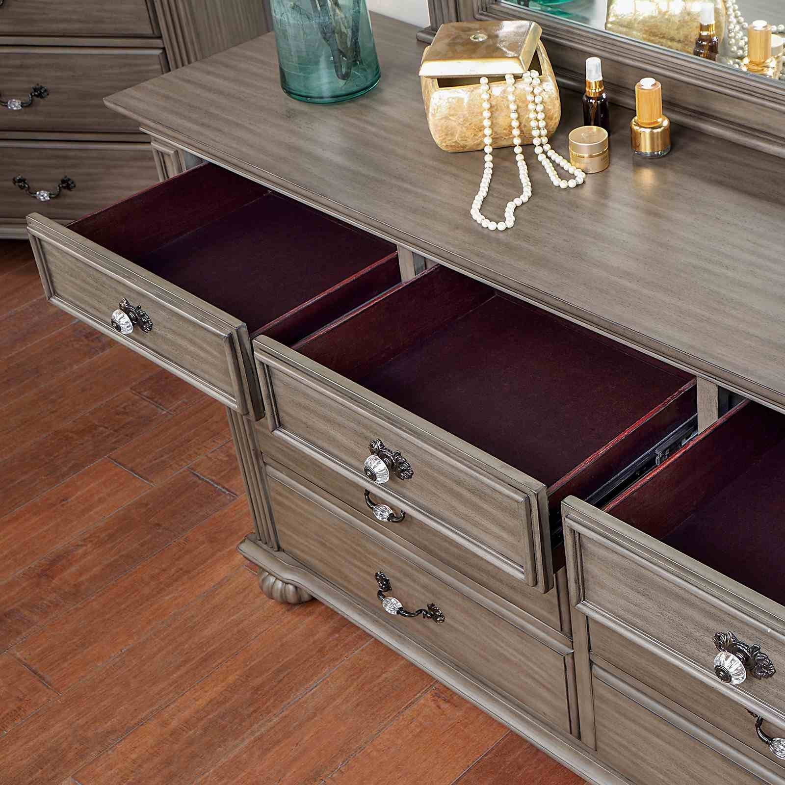 Syracuse Queen Bed, Gray - Image 4