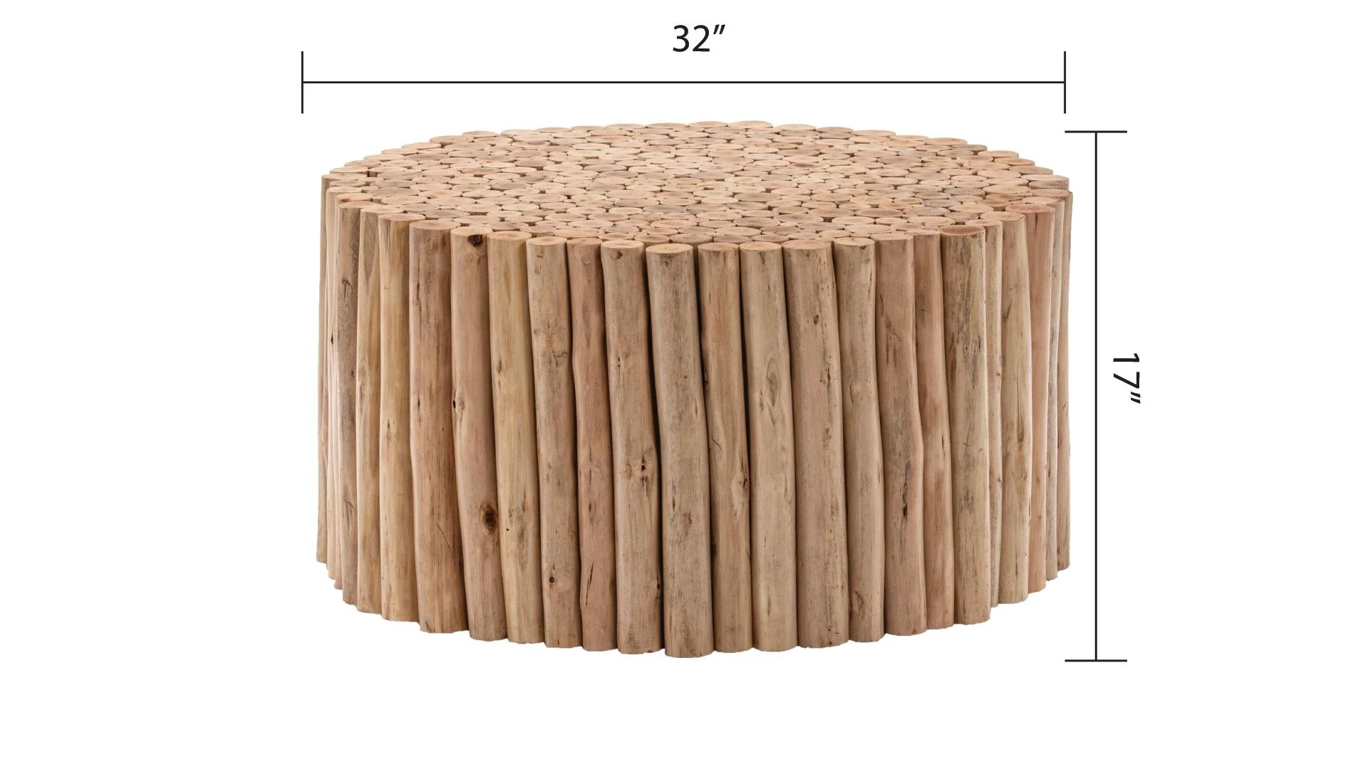 T1009-32 Coffee Table Natural - Image 4