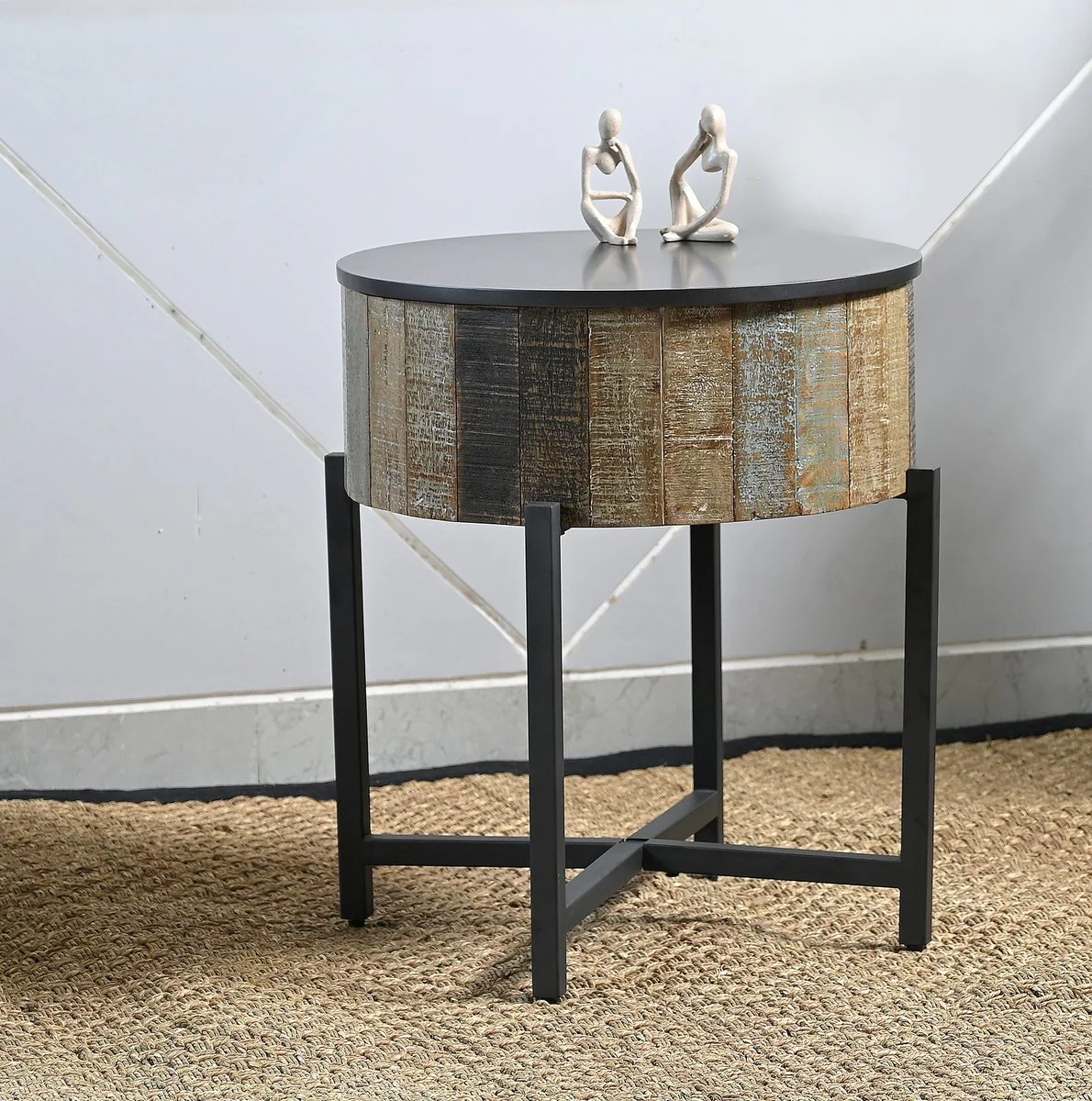 T1216C Coffee Table Rustic Vintage - Image 2