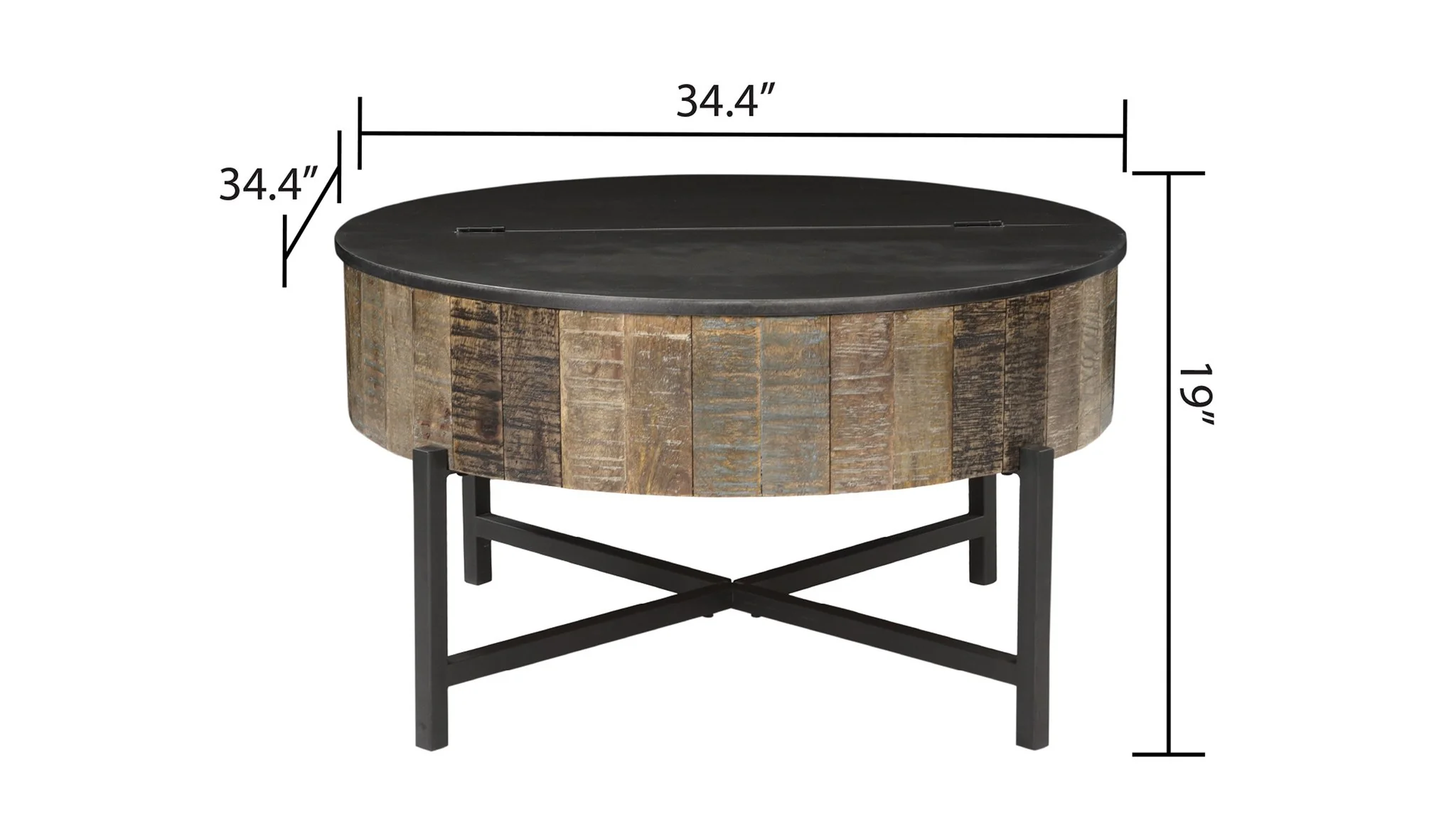T1216E End Table Rustic Vintage - Image 5
