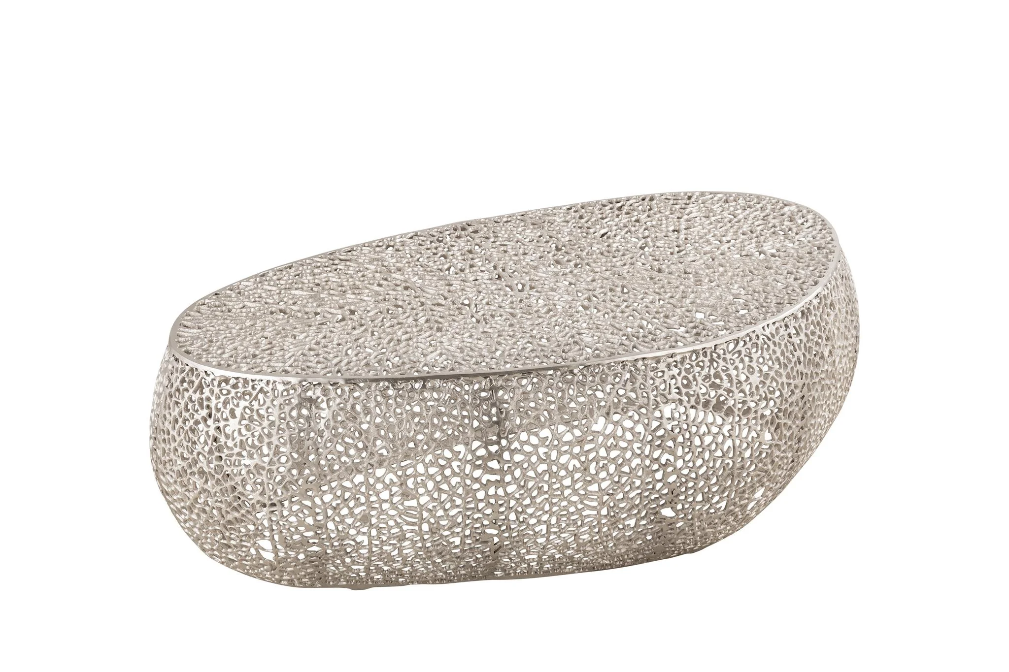 T3601-50 Oval Coffee Table Silver - Image 2