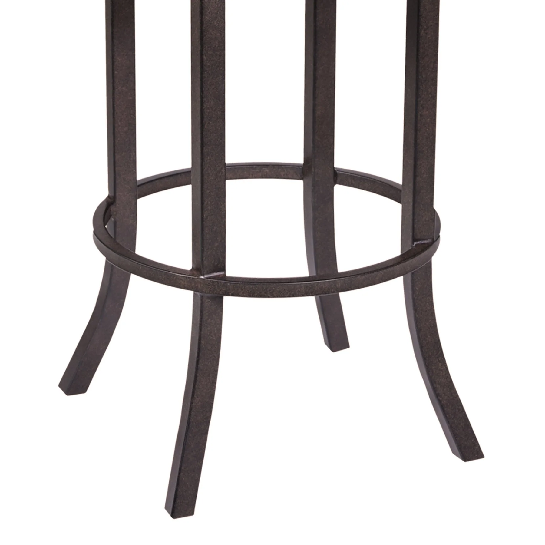 Tahiti 26" Barstool in Auburn Bay finish with Brown Pu upholstery - Image 4