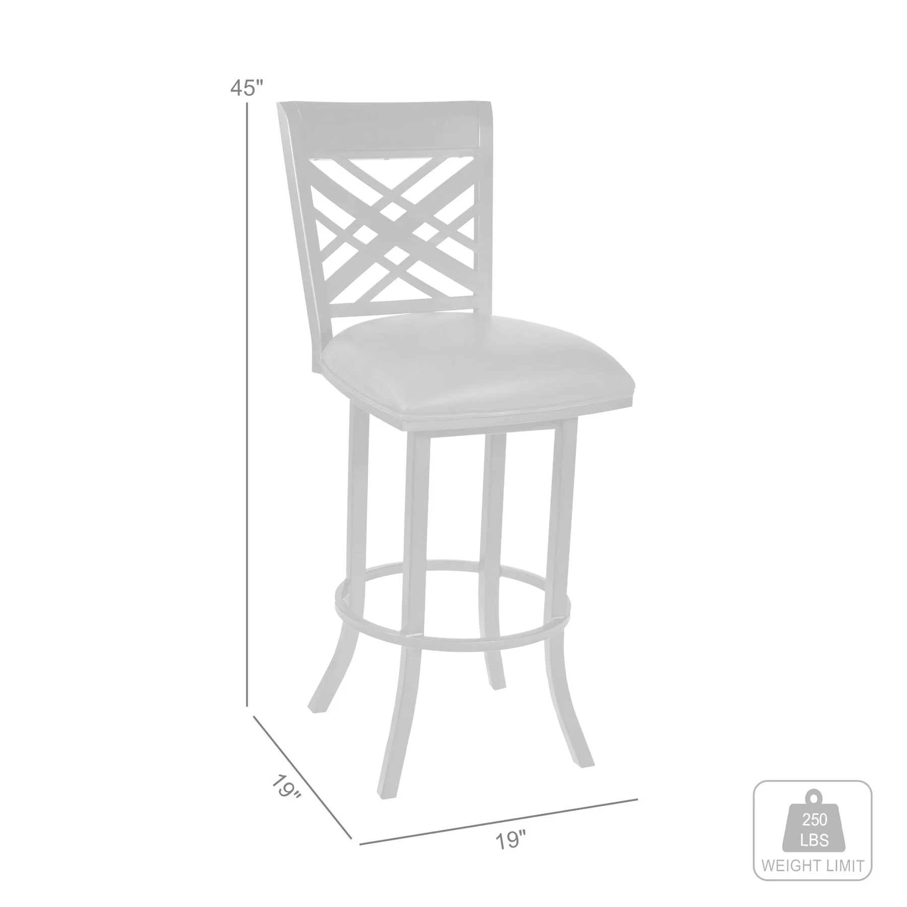 Tahiti 30" Barstool in Auburn Bay finish with Brown Pu upholstery - Image 5
