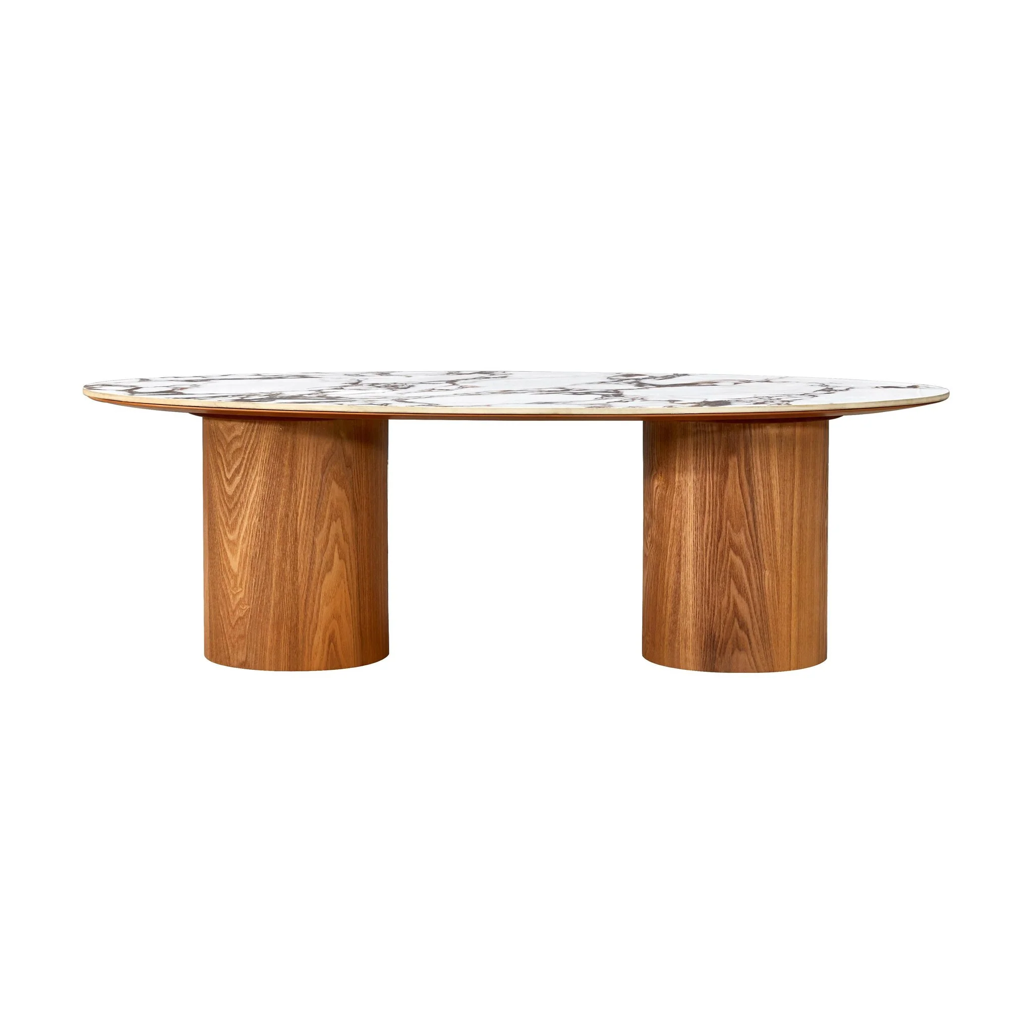 Tamara Marble Ceramic Oval Coffee Table - Image 3