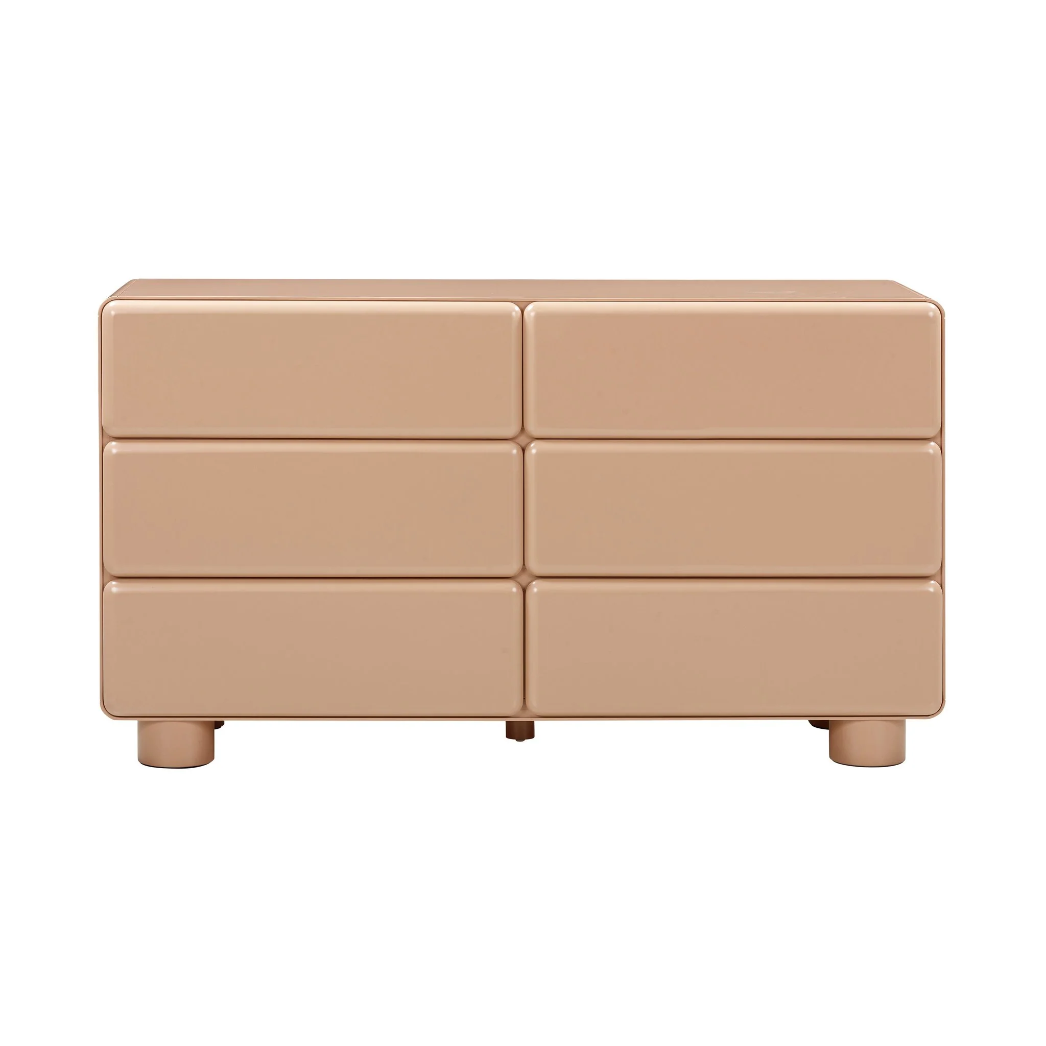 Tammy Taupe 6-Drawer Dresser - Image 3